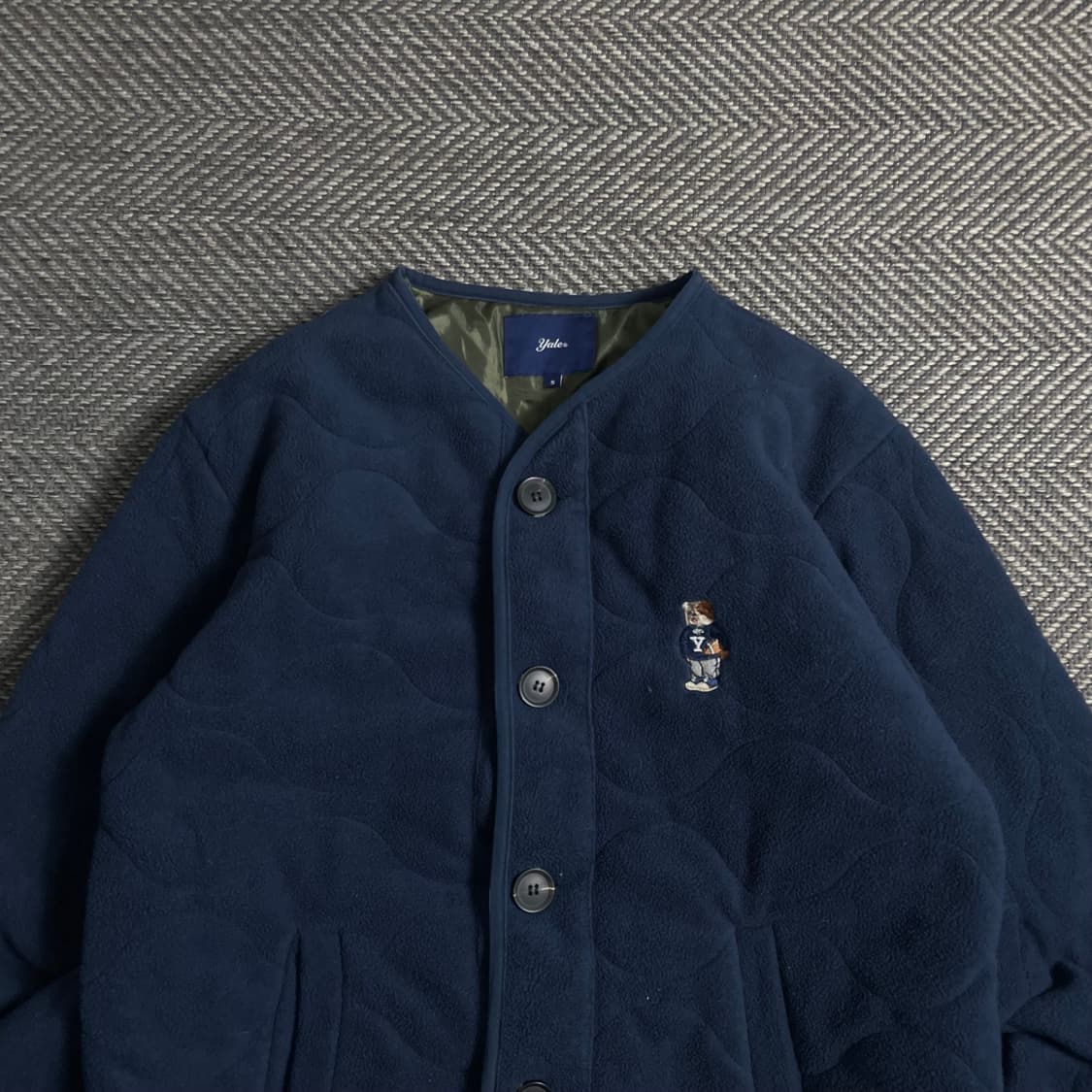 Yali 예일 퀼팅 플리스 자켓 네이비 y 5029 상품이미지6