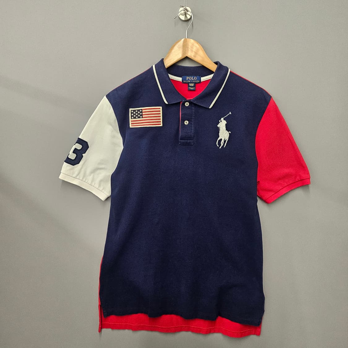 폴로 랄프로렌 치프키프 빅포니 성조기 카라티 상품이미지1