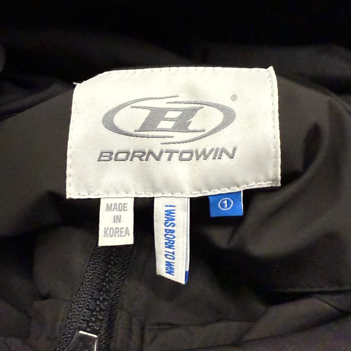 [정품/1] 본투윈 블랙 후드 자켓 바람막이 b15 상품이미지5