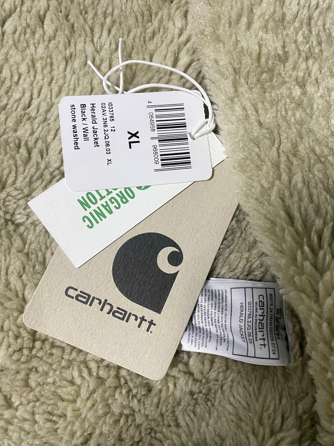 칼하트 Wip 헤럴드 자켓 블랙 상품이미지5