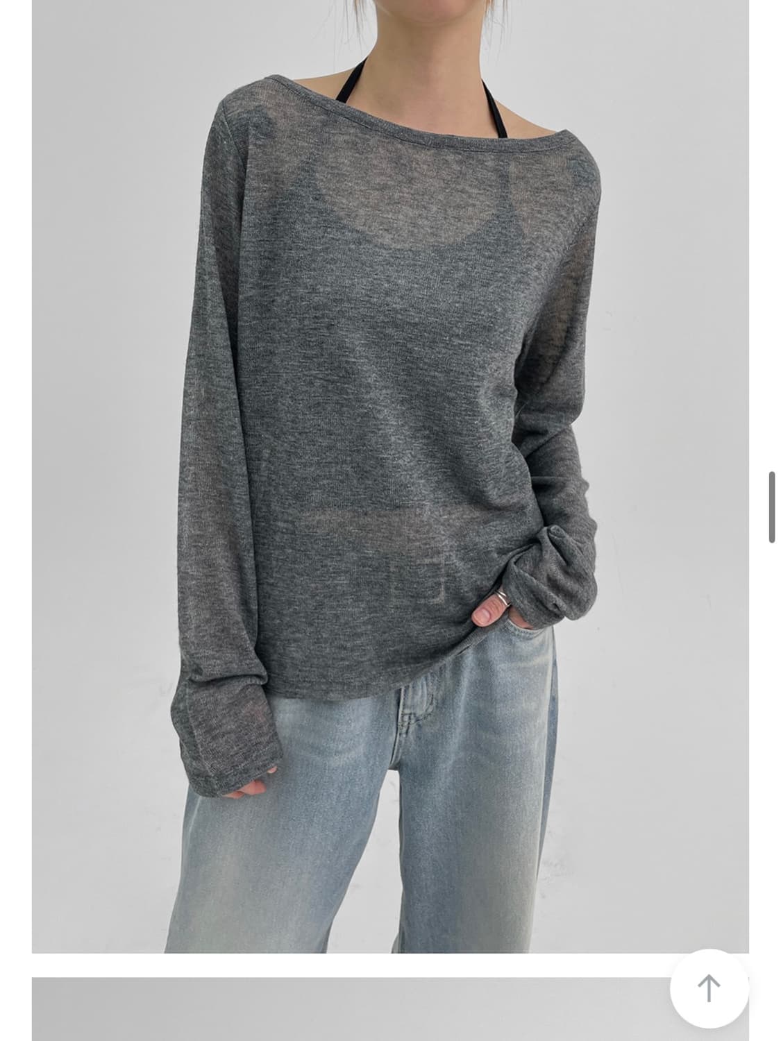 블랙업 테리온 루즈핏 긴팔티 상품이미지6