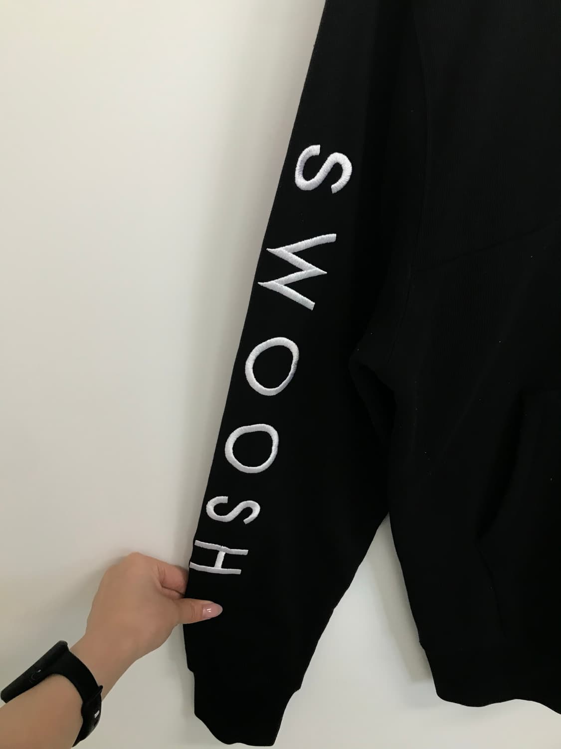 나이키 더블스우시 블랙 후드집업 상품이미지4