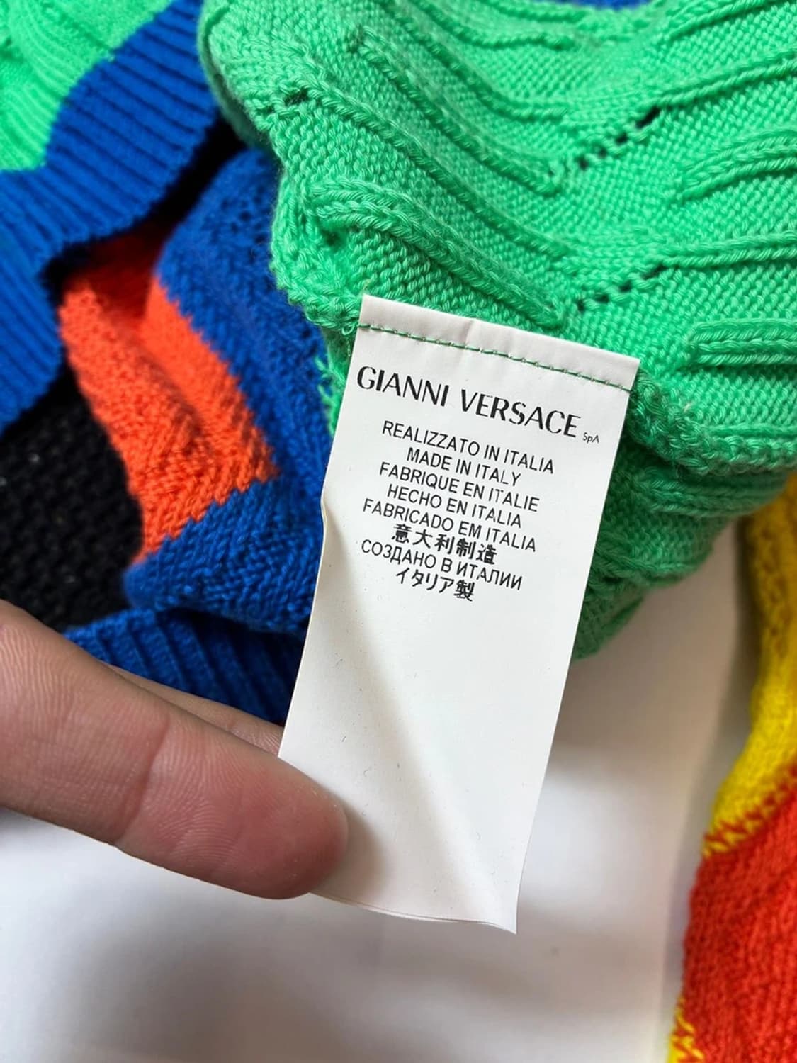 베르수스 베르사체Versus Versace 컬러 블록크롭니트 PN8773 상품이미지6