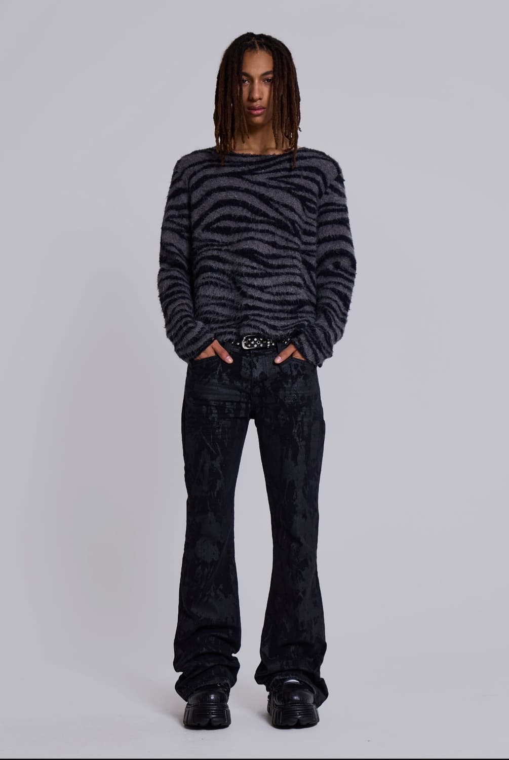 Jaded london 왁스 코티드 드리프트 진 상품이미지1