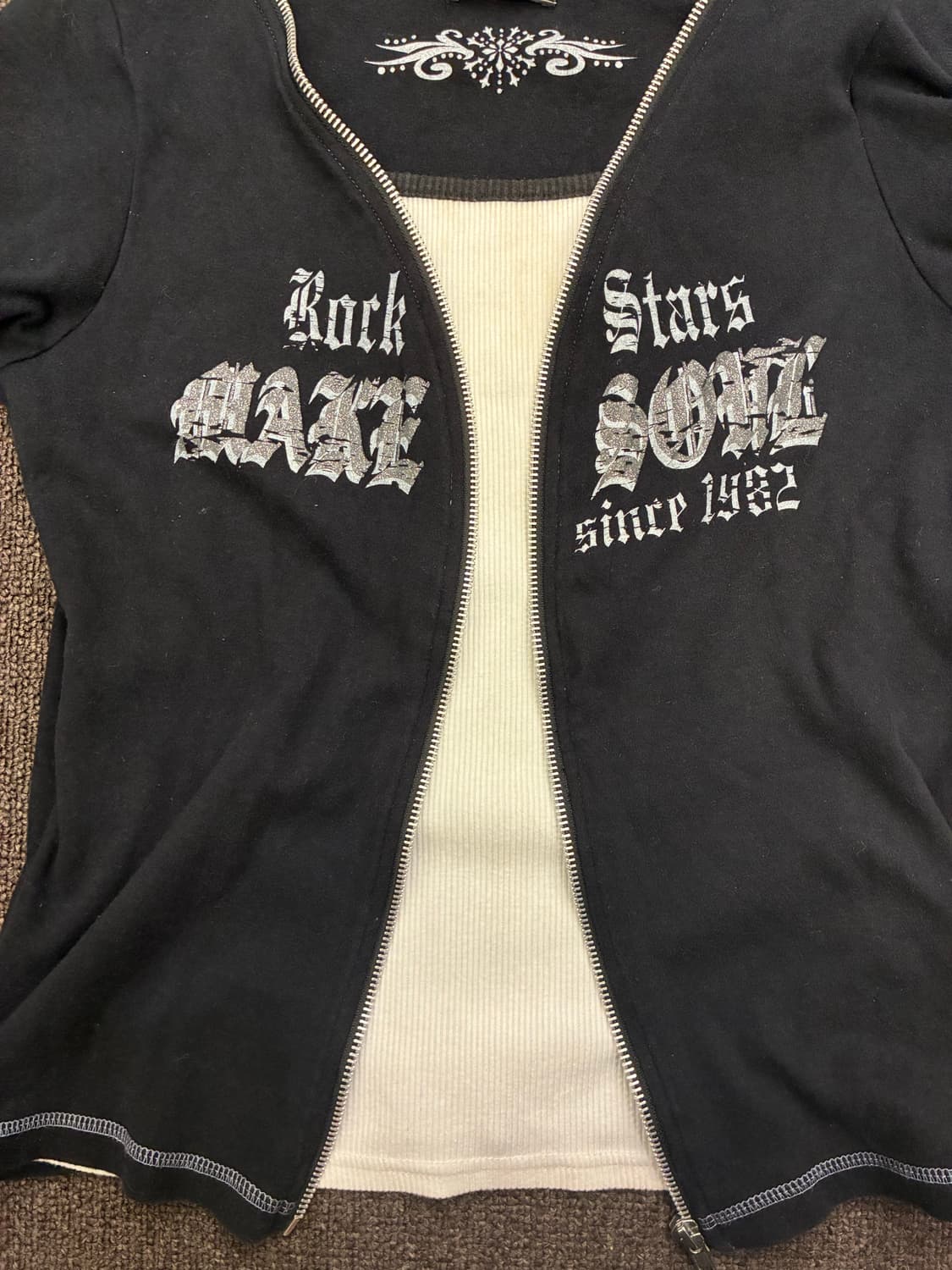 M)Japanese vintage 여성 레이어드 반팔 집업(이염) 상품이미지6