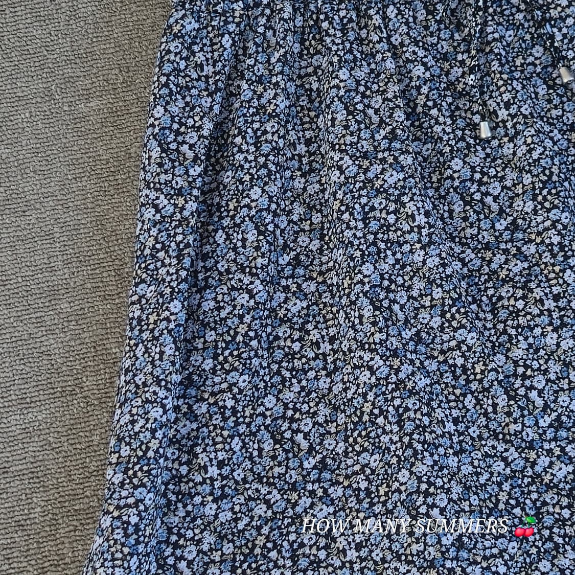 Earth music&ecology 네이비 플라워 슬리브리스 상품이미지7