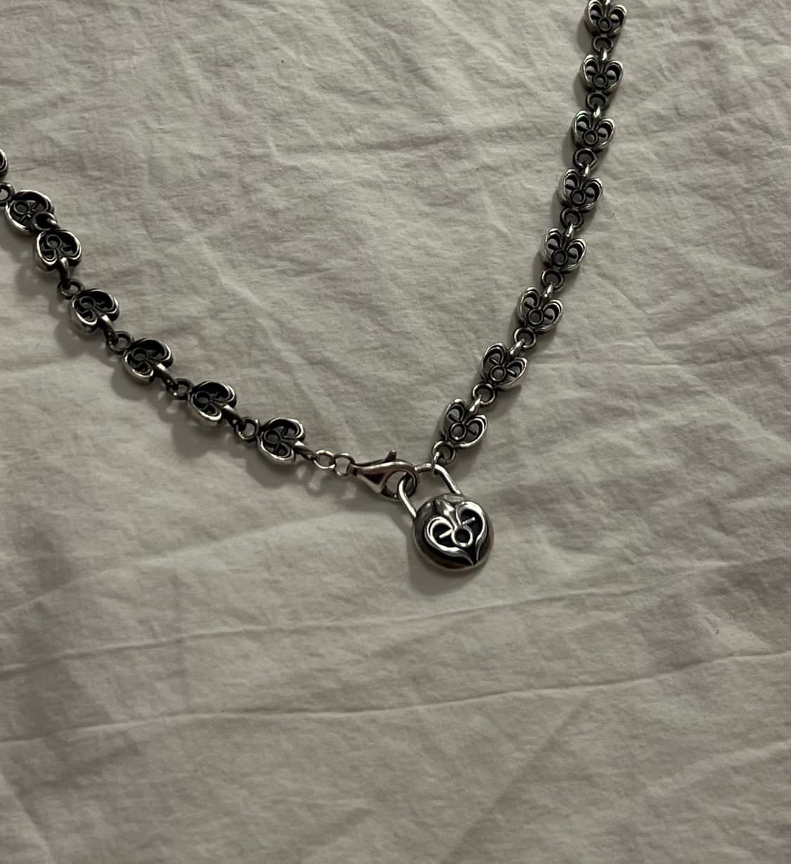 하디후더 로고 체인 초커 45cm 실버925 상품이미지4