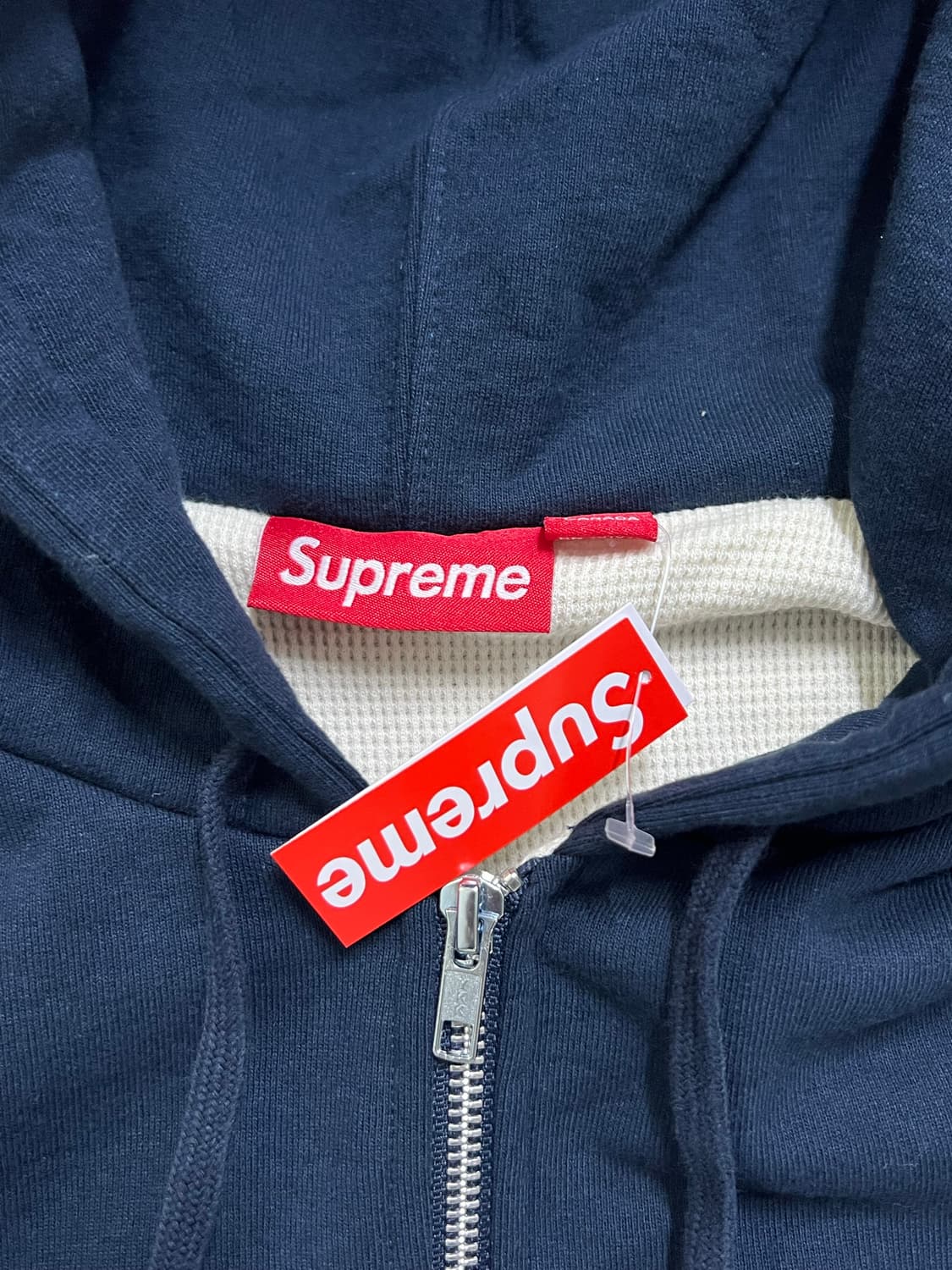 슈프림 아치 써멀 로고 집업 네이비 25fw 새제품 상품이미지3