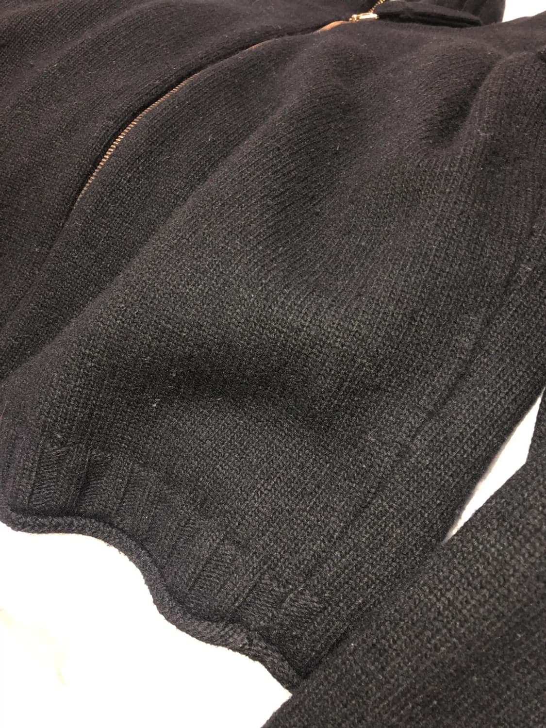 마뗑킴 스펠 포인트 니트 집업 블랙 s사이즈 상품이미지5