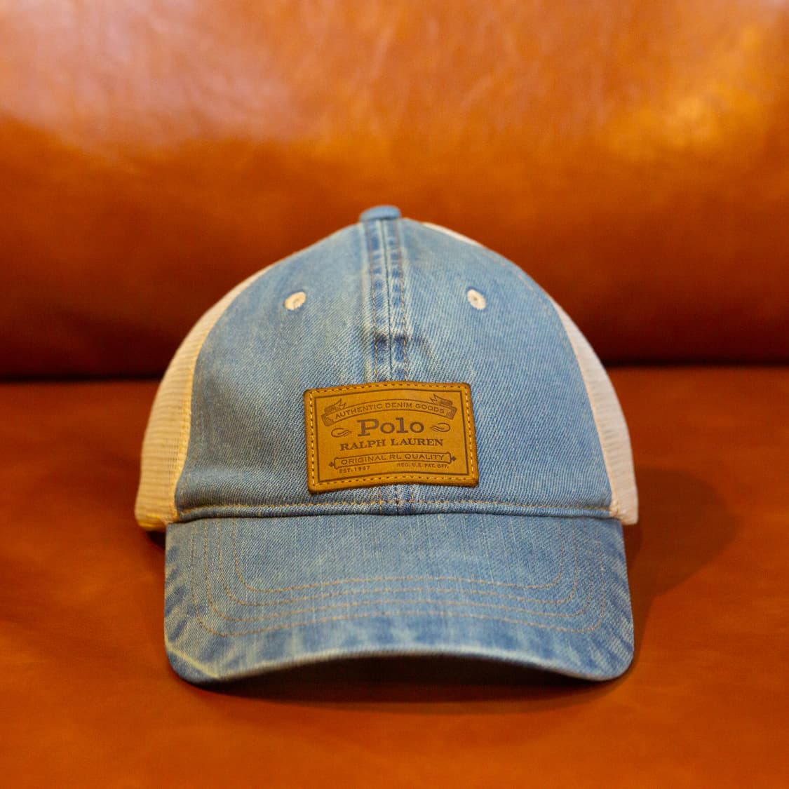 폴로 컨트리 라이트 워시드 데님 트러커 캡 상품이미지2