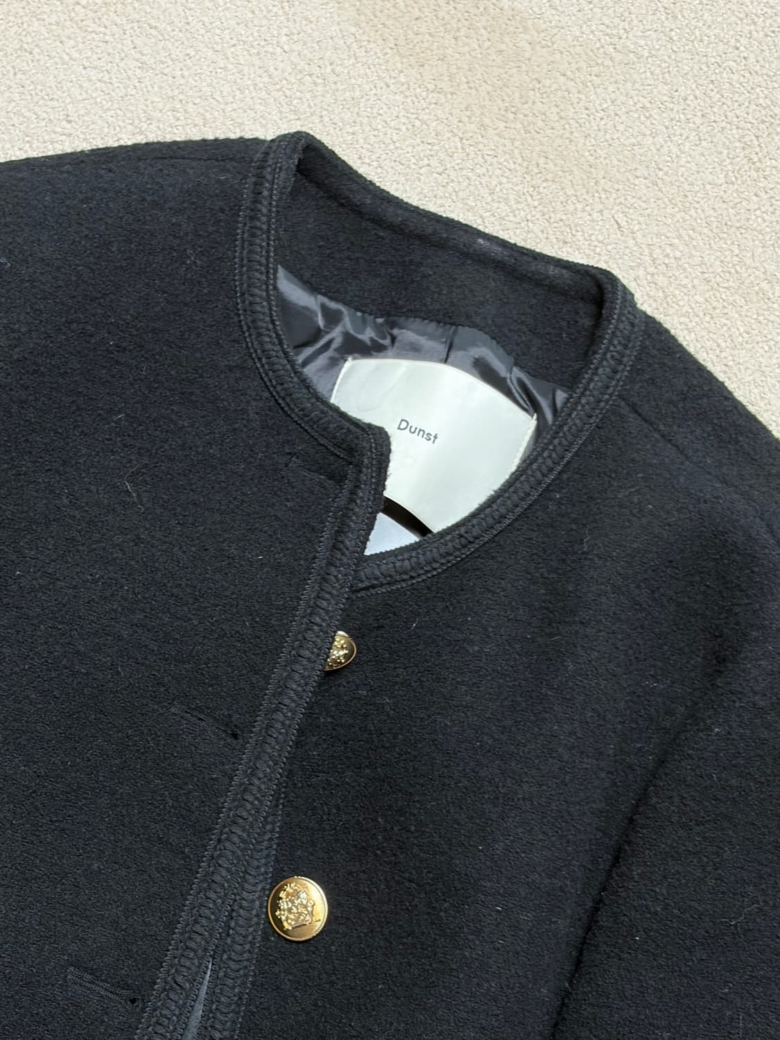 던스트 블랙 울 블렌드 자켓 S 상품이미지2