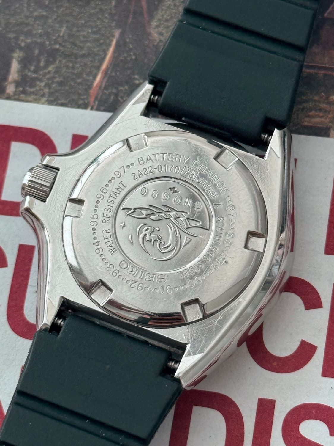 Seiko 세이코 쿼츠 다이버 프로페셔널 200m 다이버 1990 상품이미지6