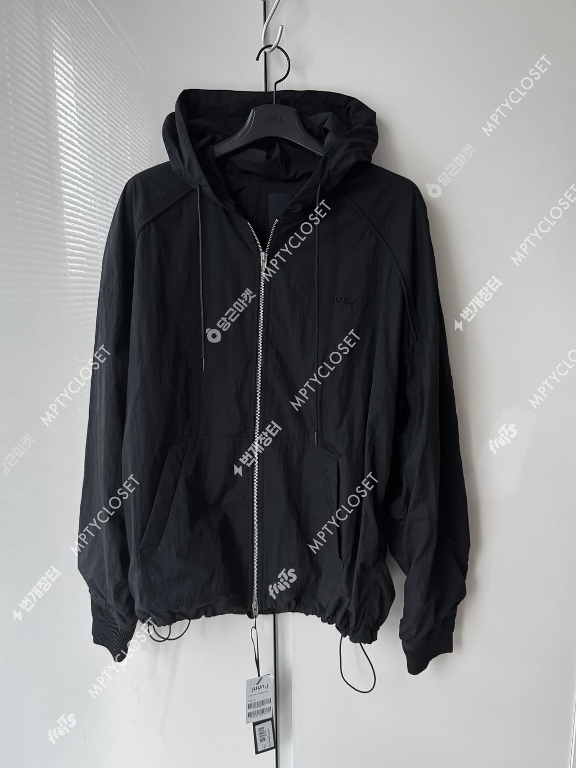 [M] juun.j 준지 23fw 나일론 퍼커링 MA-1 후드집업 점퍼 상품이미지2