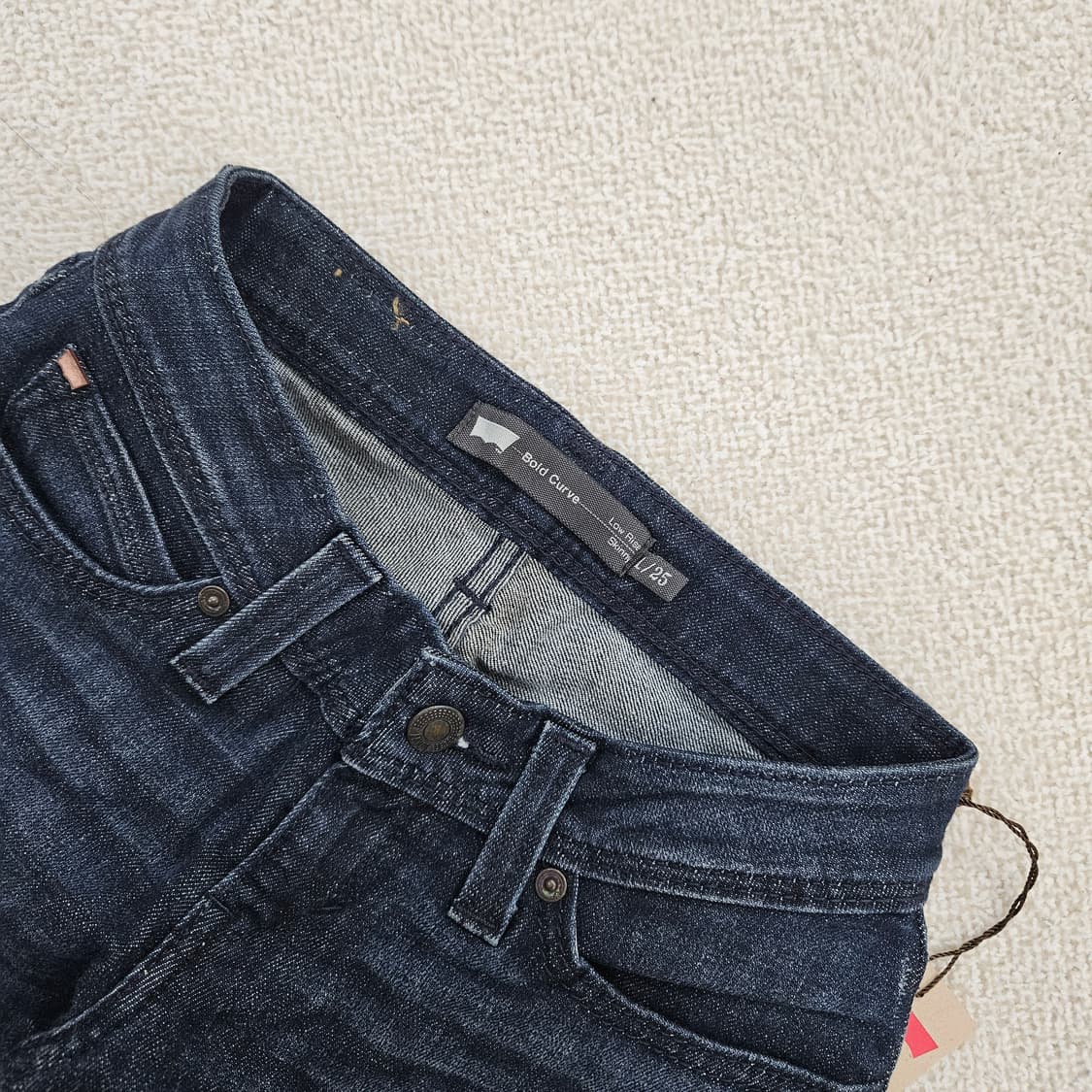 [25] 새상품 리바이스 볼드 커브 로우 라이즈 스키니 진청 팬츠 120 상품이미지2