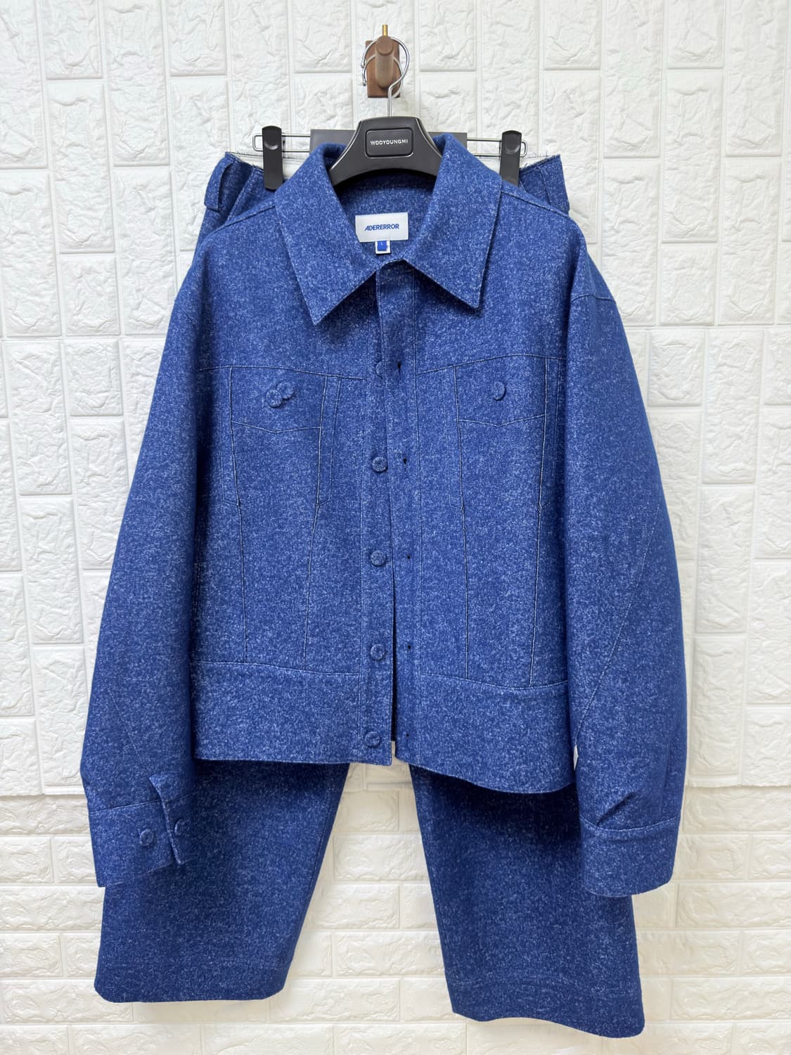 (새상품)아더에러 뱅크 트러커 자켓 트라우저 세트(상의L 하의M) 상품이미지1