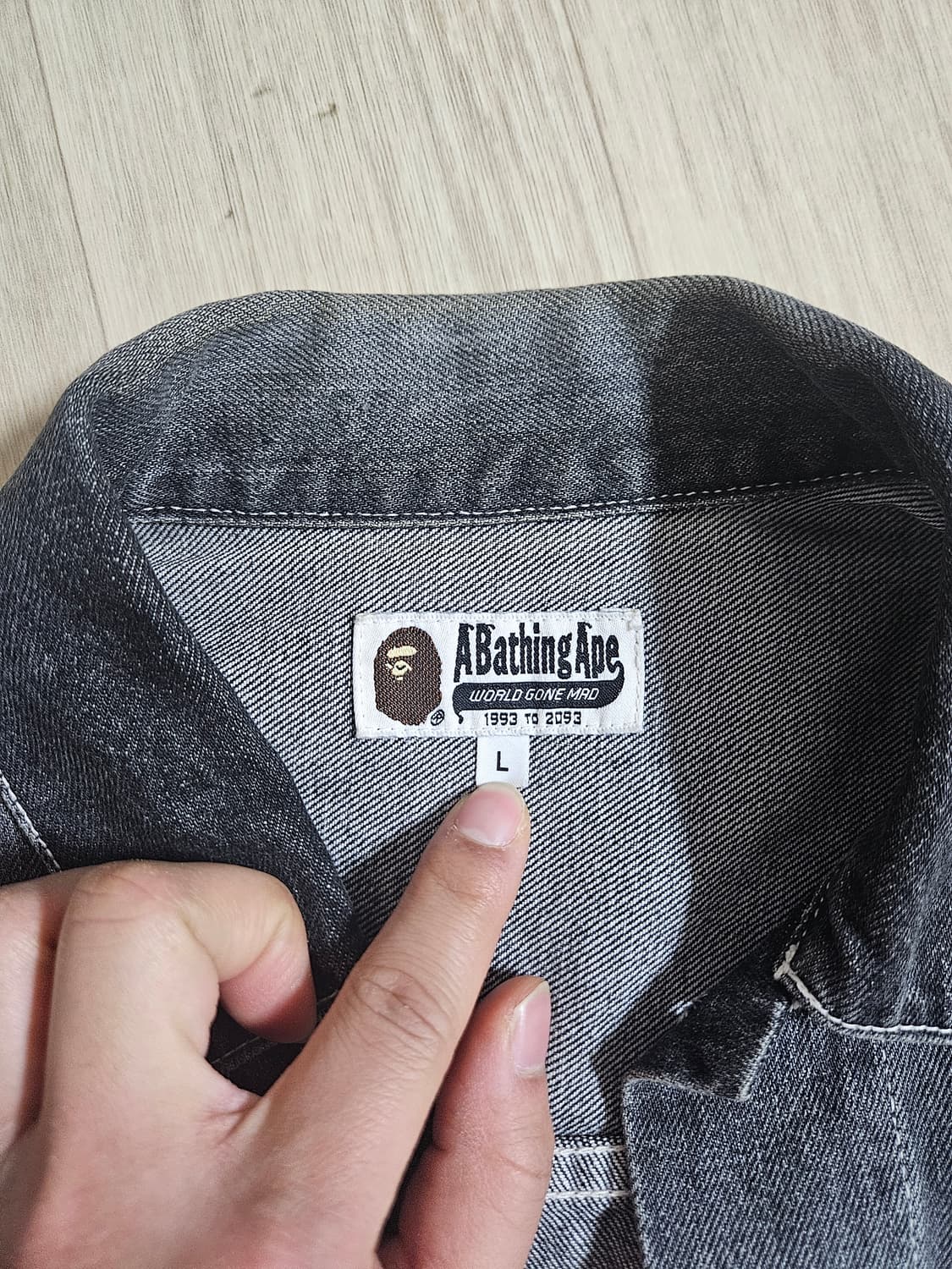 베이프 흑청자켓 상품이미지2