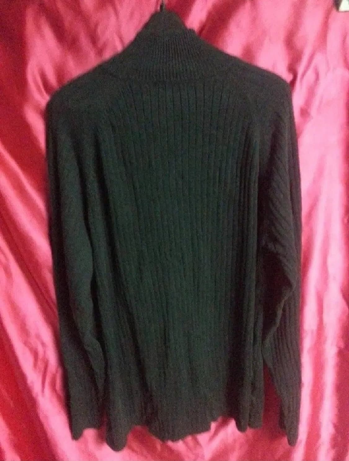 CLAIBORNE 클레이본 집업 니트 스웨트 블랙 M 95-100 상품이미지2