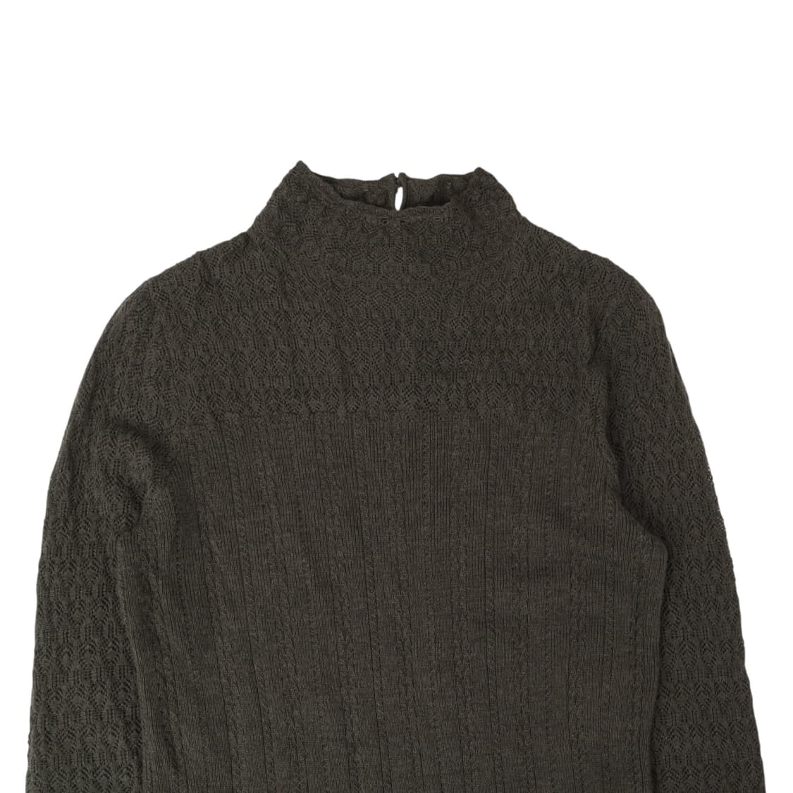 폴로 랄프로렌 카키 엑스트라파인 메리노울 니트 롱 원피스 상품이미지2