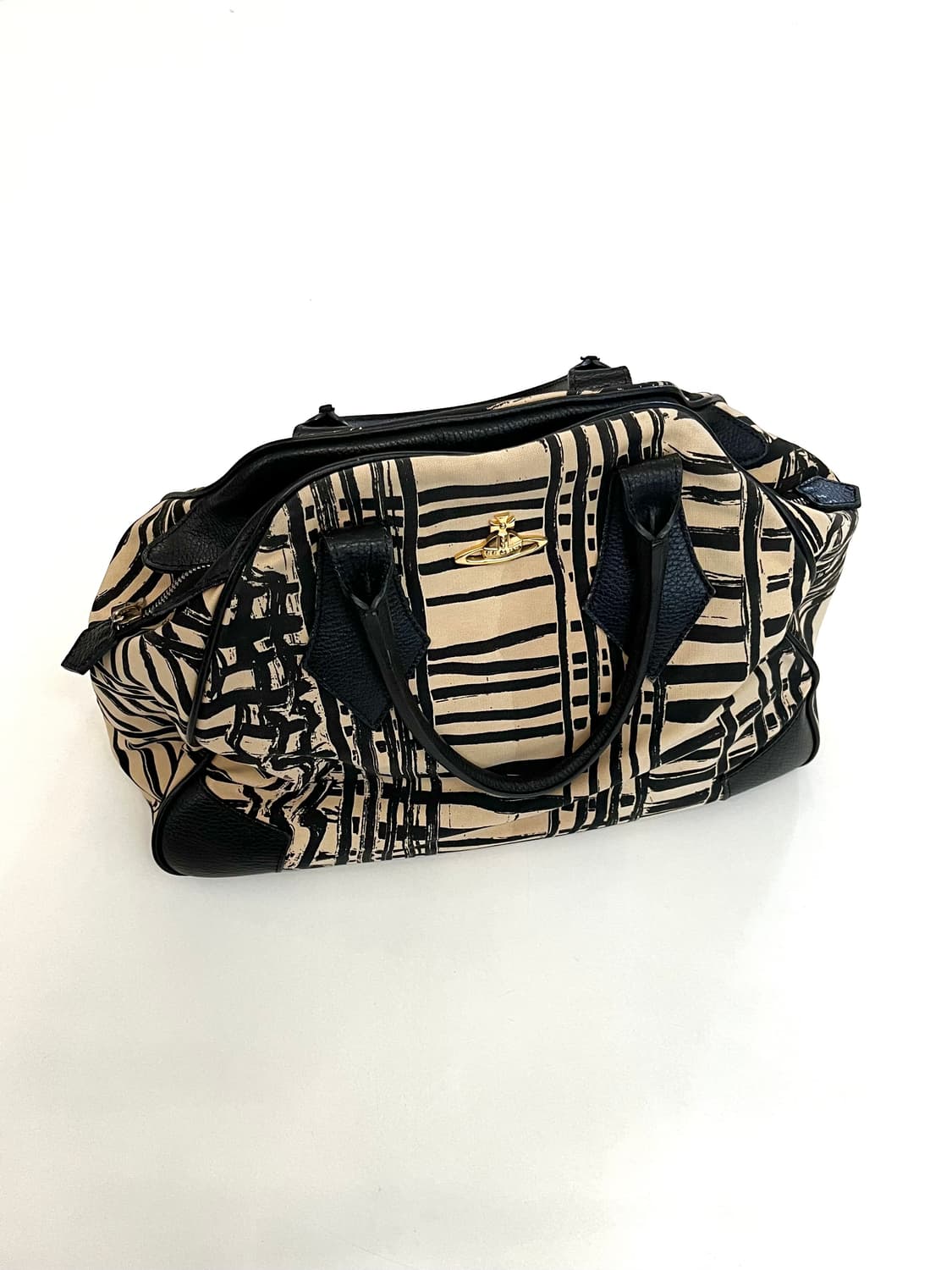 비비안웨스트우드 오알비 애니멀 프린팅 캔버스 레더백 상품이미지5