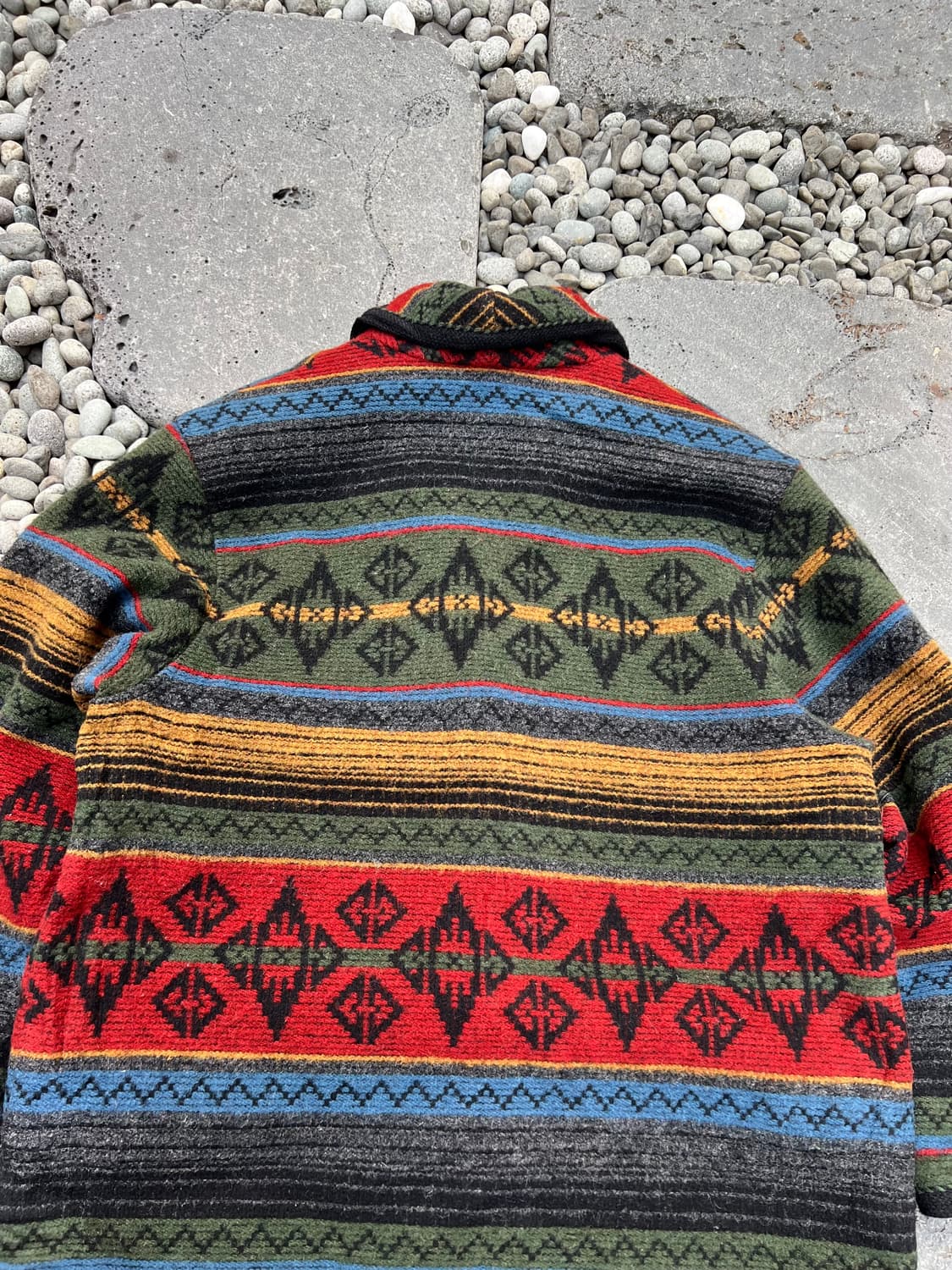 80s WOORICH NAVAJO NATIVE AZTEC 나바호울자켓 상품이미지9