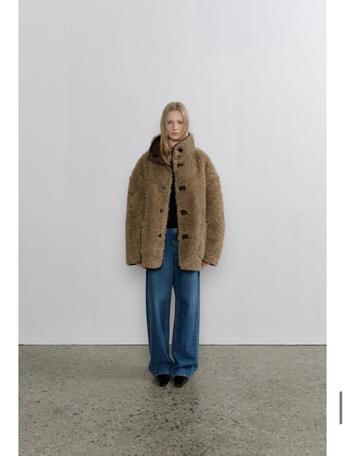 108pound 퍼자켓 브라운  상품이미지1