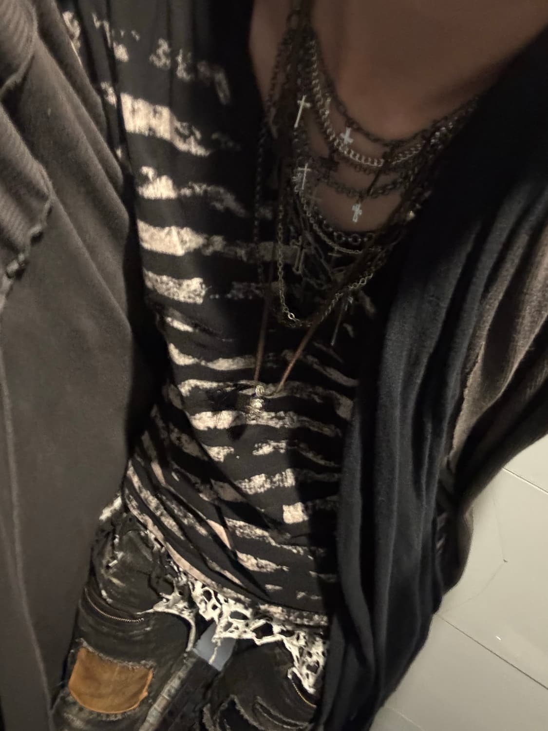 No.id 00s bleached cut sew 상품이미지1