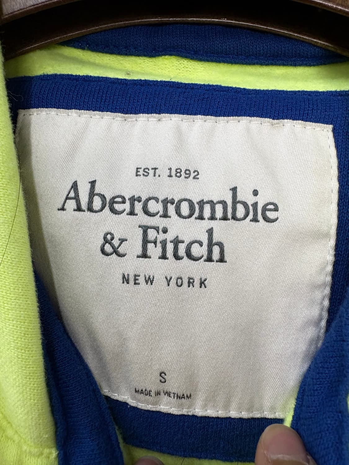 아베크롬비 스펠로고 형광 그래픽 후드집업 A3703 상품이미지5