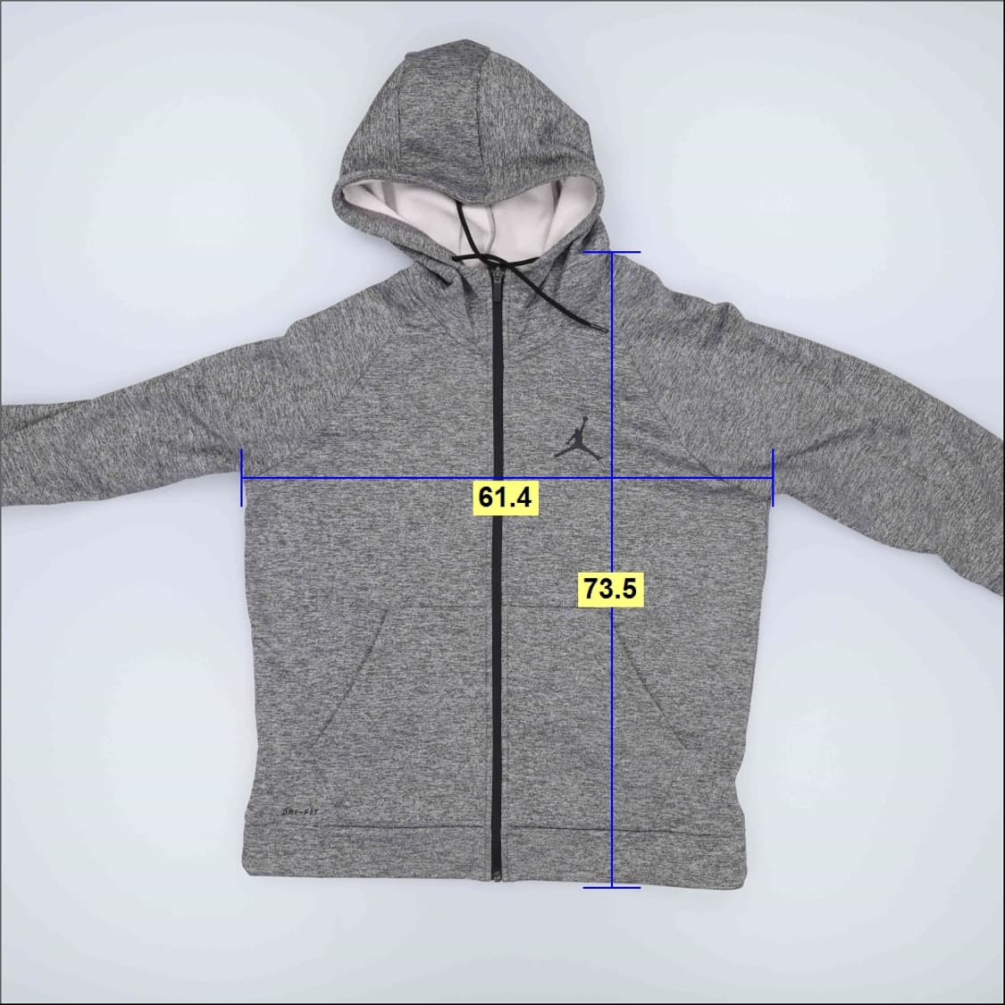 L 나이키조던 점프맨 기모 후드집업 0319H1 상품이미지8