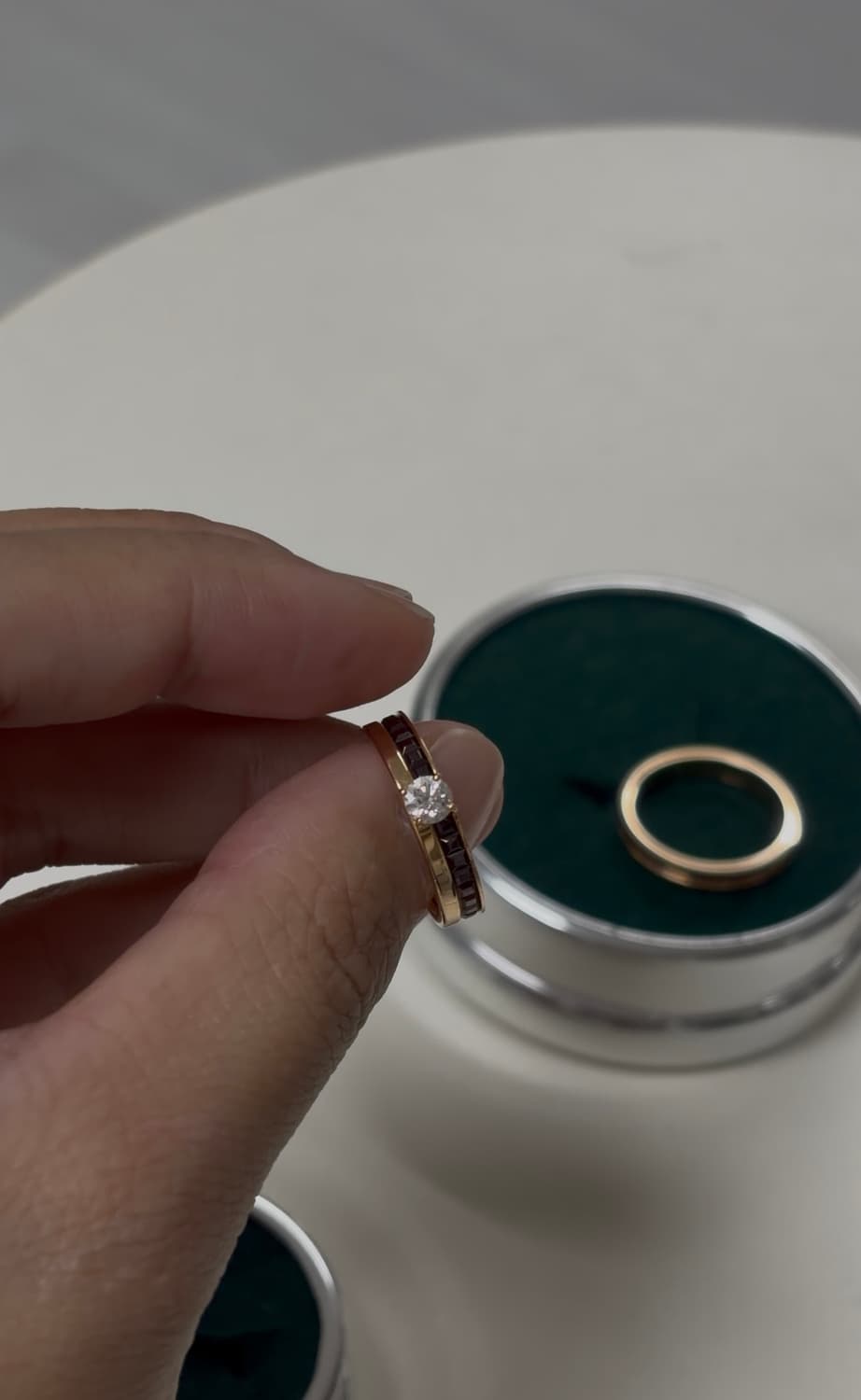 부쉐론 콰트로 클래식 솔리테어 웨딩밴드 여자 49사이즈 상품이미지3