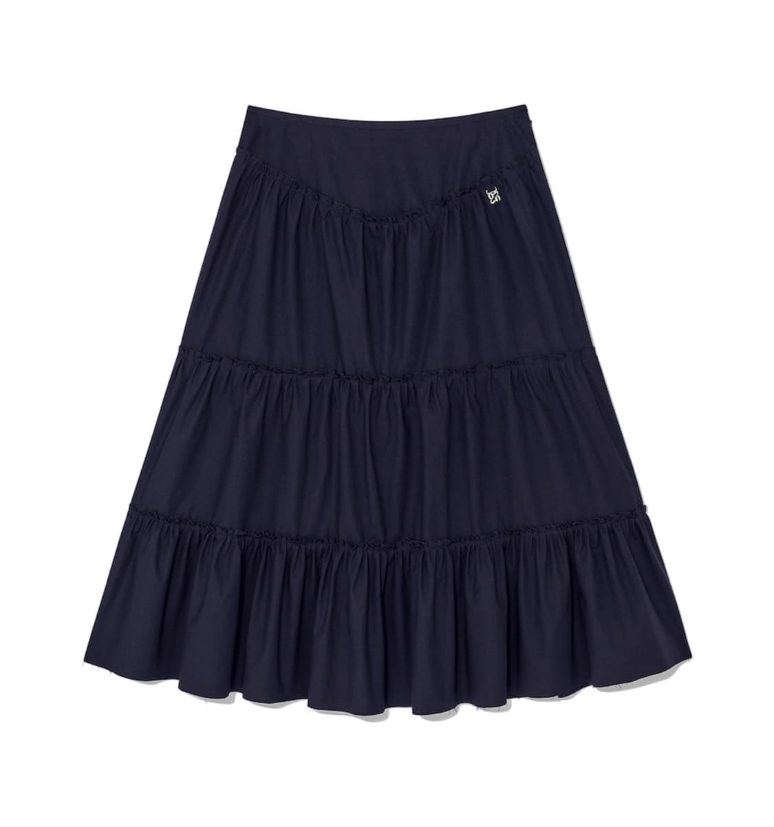 GLOWNY RODEO TIERED RUFFLE SKIRT (NAVY) 상품이미지1