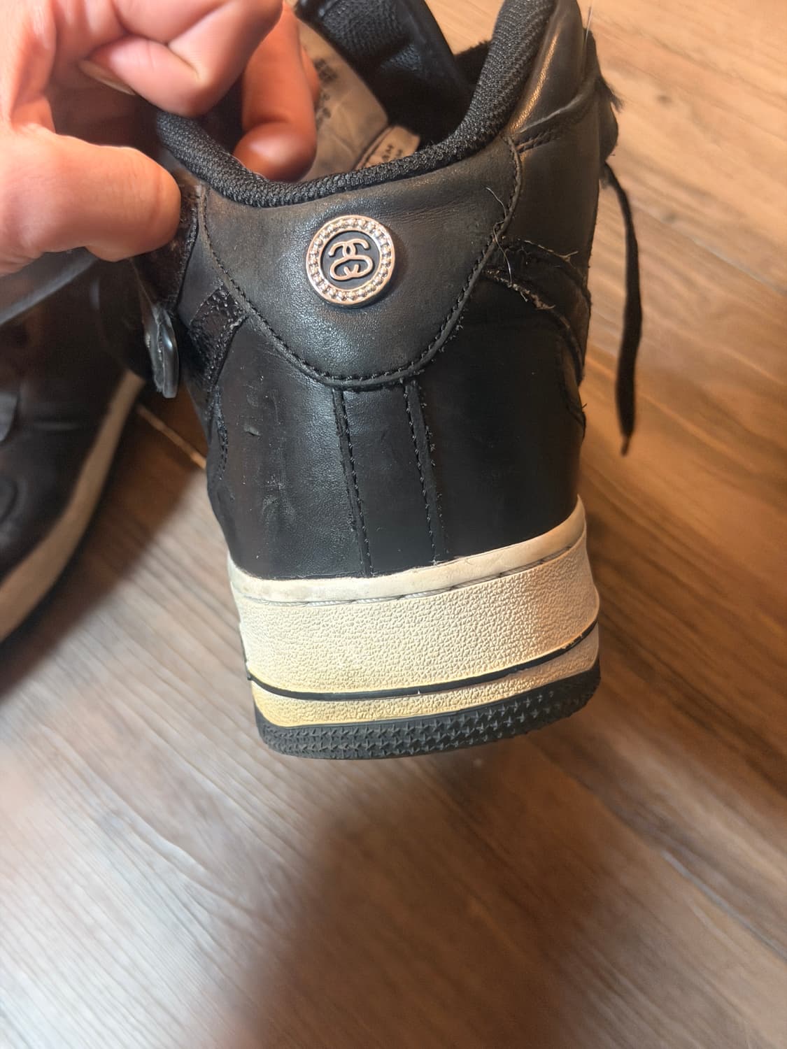 나이키 에어포스1 하이 스투시 블랙 상품이미지3