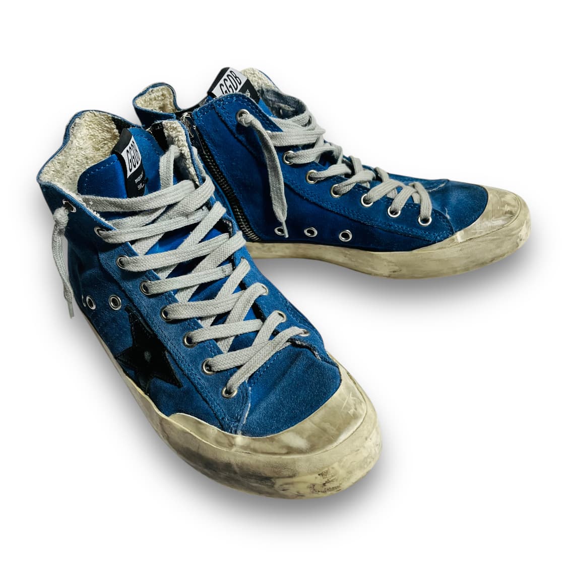 골든 구스 14FW 프란시 블루 스웨이드 하이탑 스니커즈 상품이미지3
