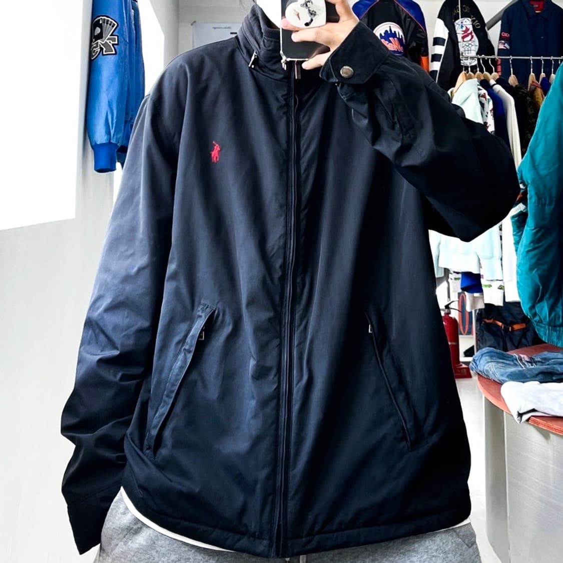 폴로 랄프로렌 기본 포니 블랙 페리 자켓 상품이미지1