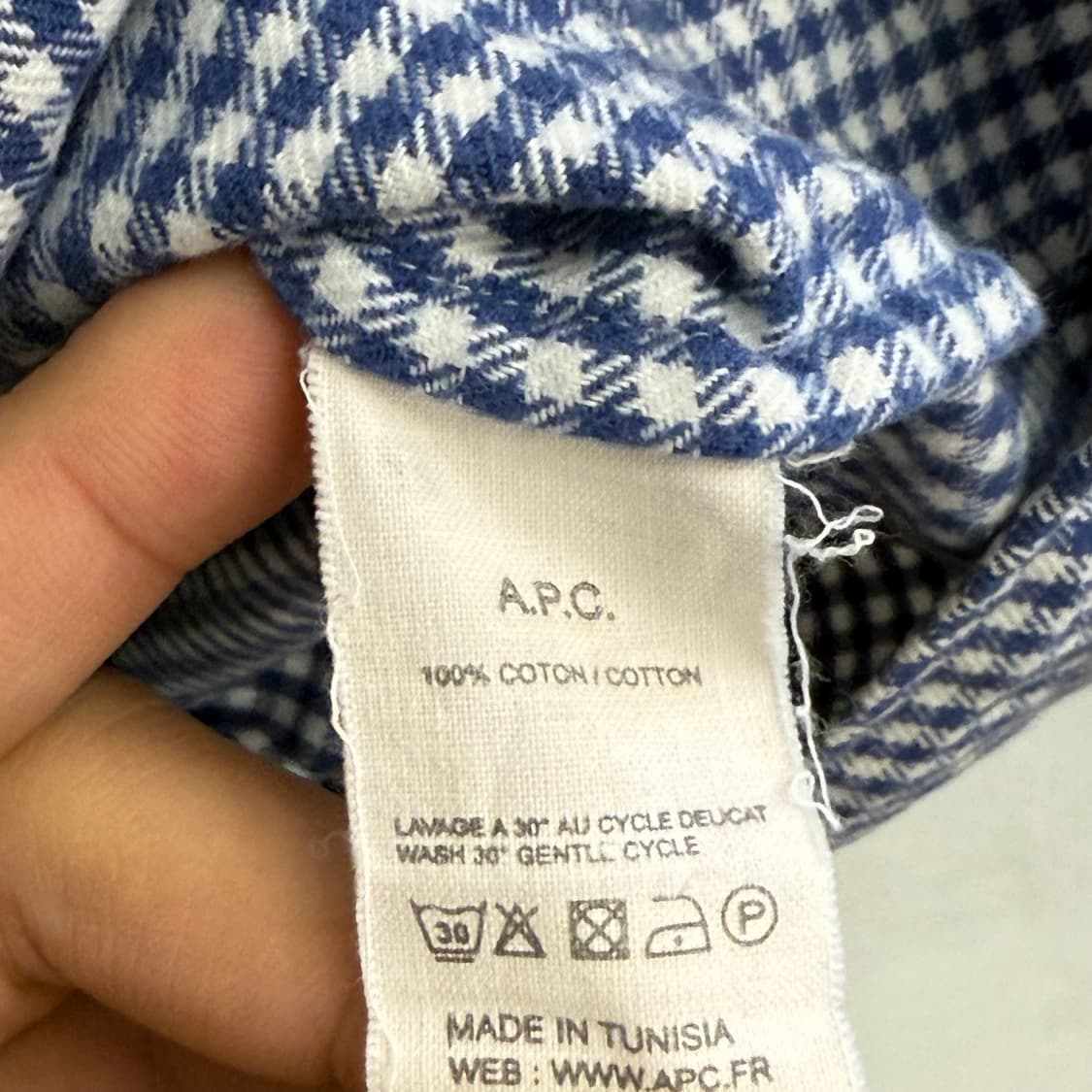 아페쎄 a.p.c Rue madame paris 코튼 셔츠 L 상품이미지3