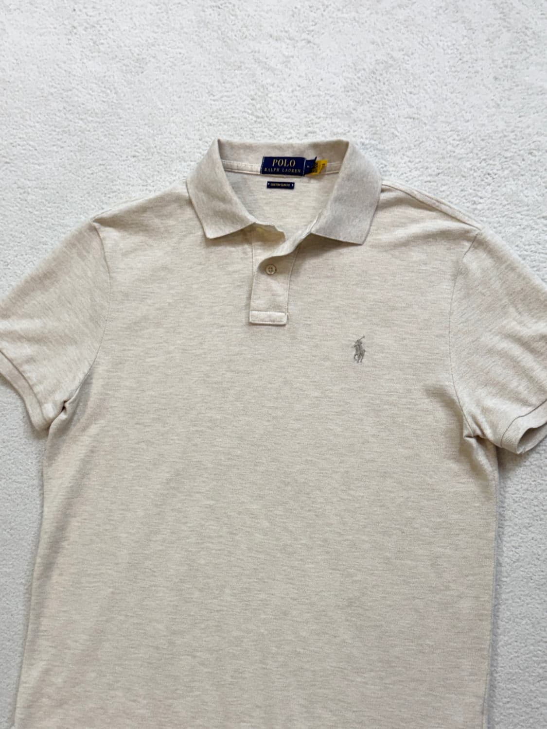 QR 폴로 오트밀 반팔 카라티 피케티 상품이미지2