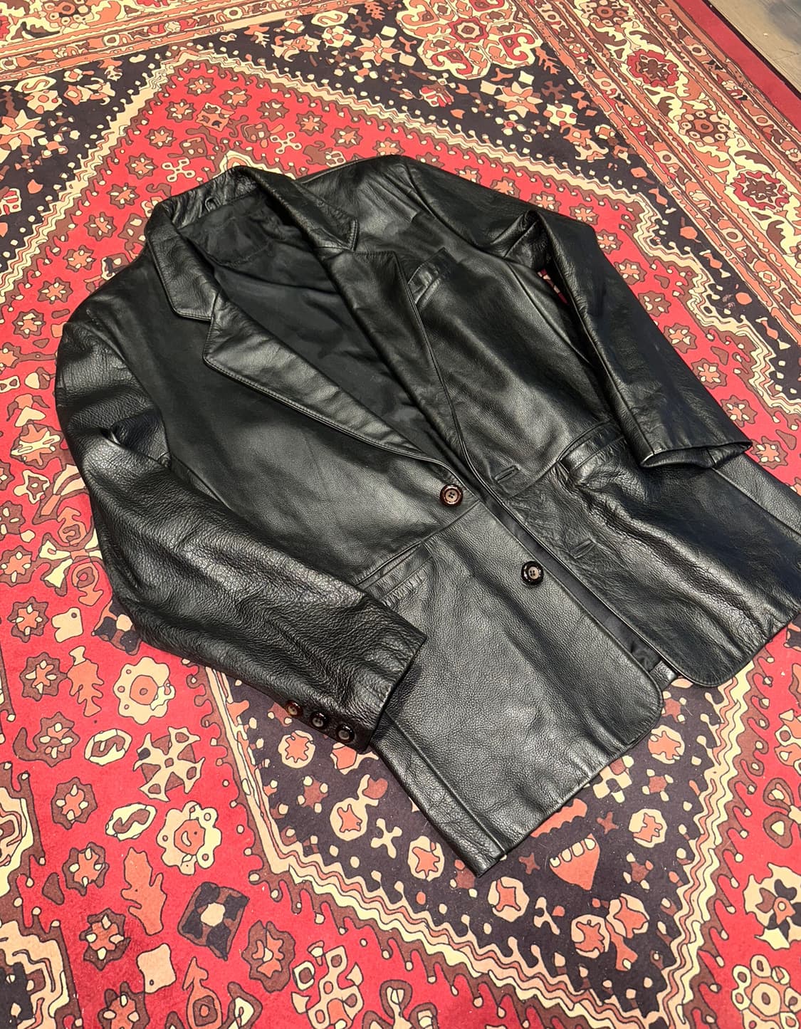 (L-XL ) 가죽마이 블레이져 가죽코트 가죽카코트 레더자켓 아메카지 상품이미지2