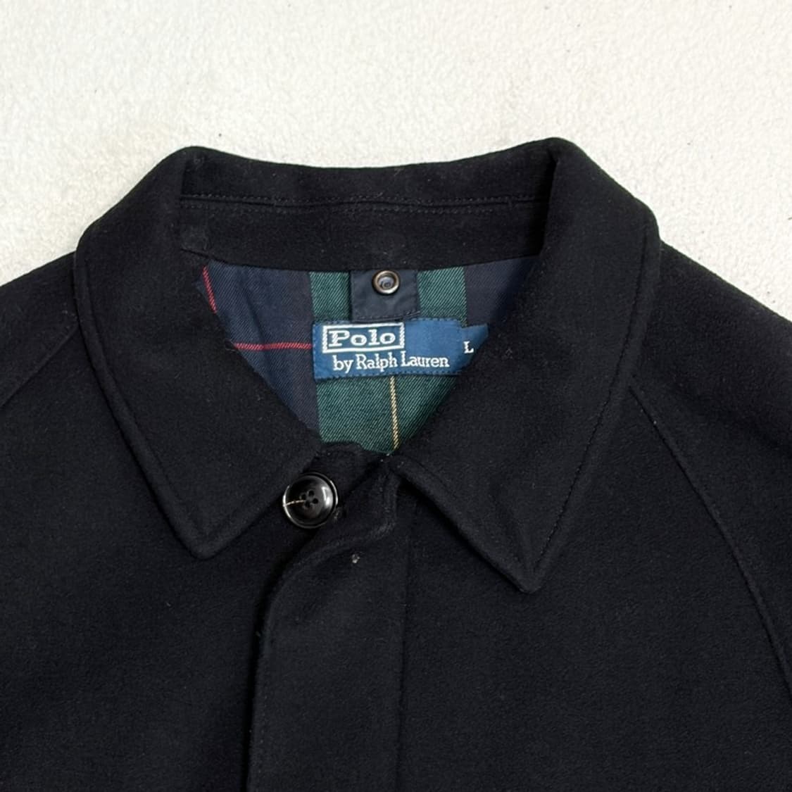 POLO 블랙 투웨이 울 카코트 L 상품이미지4