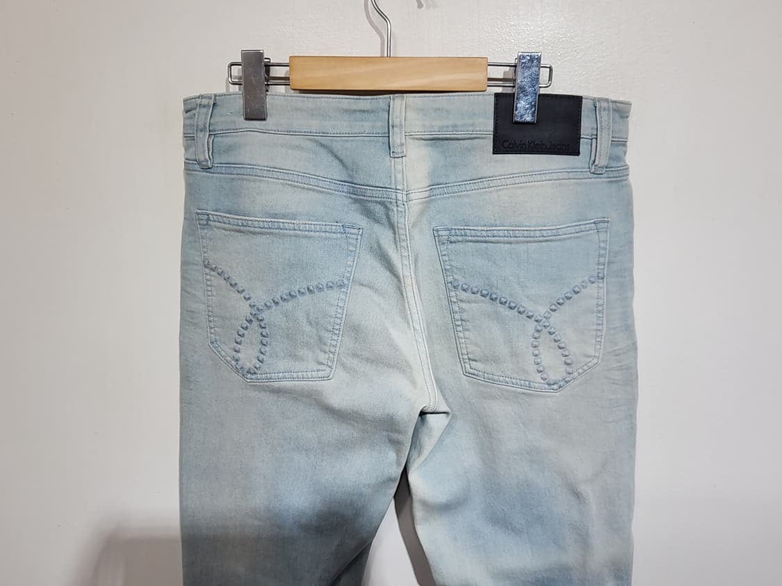 (32) 캘빈클라인 청바지 연청 스판 CK 데님팬츠  상품이미지6