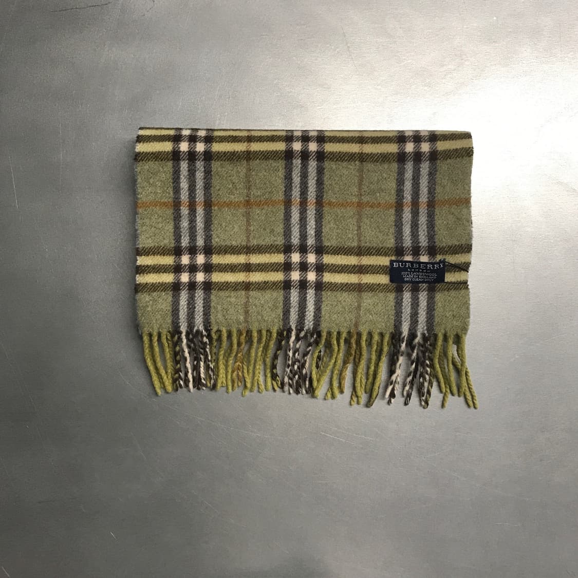 버버리 정품 램스울 머플러 그린 상품이미지2