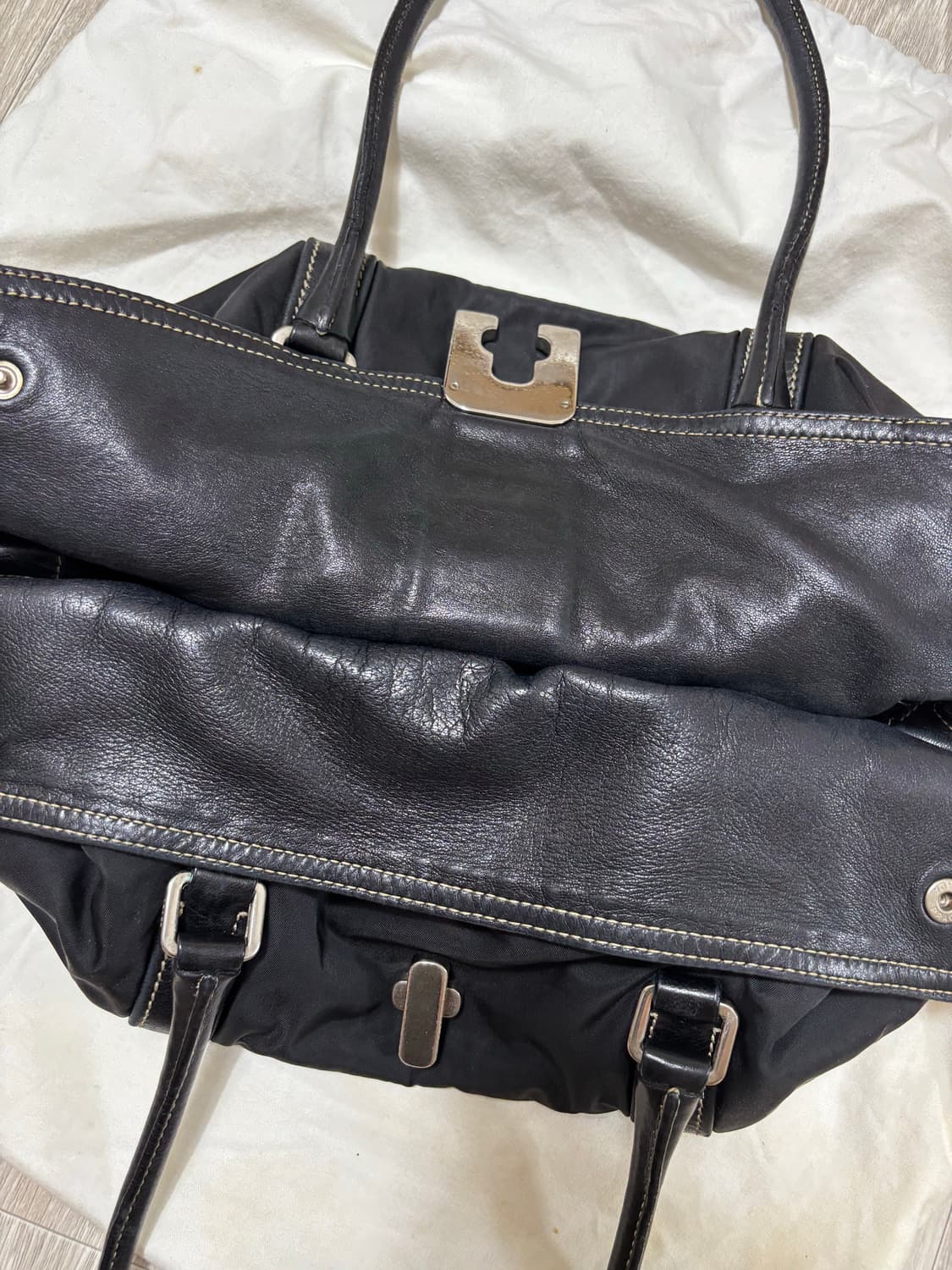 프라다 포코노 나일론 바게트백 숄더백 (정품) 상품이미지7