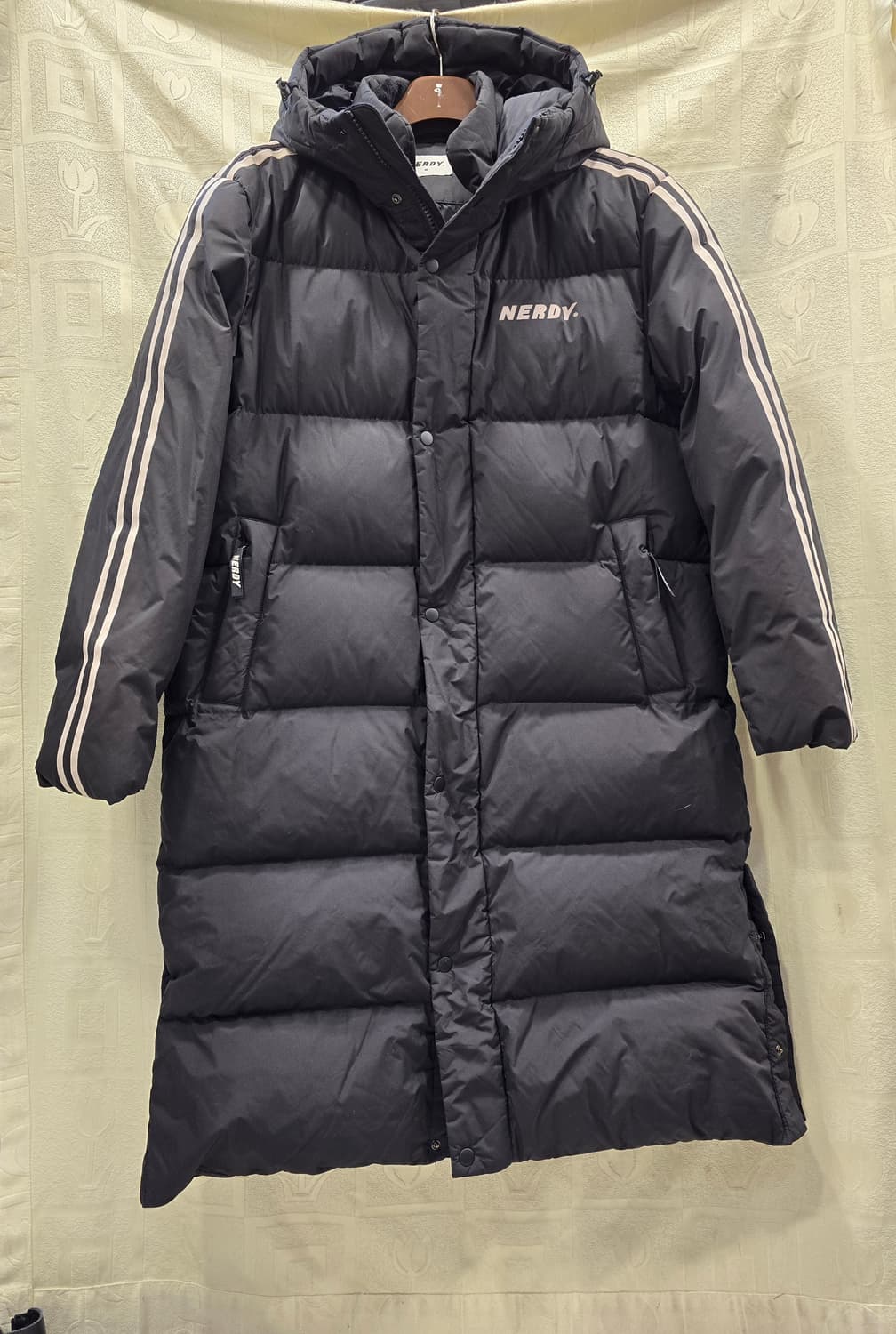 널디 NERDY 남성 덕다운 롱패딩 블랙 M(95) 상품이미지1