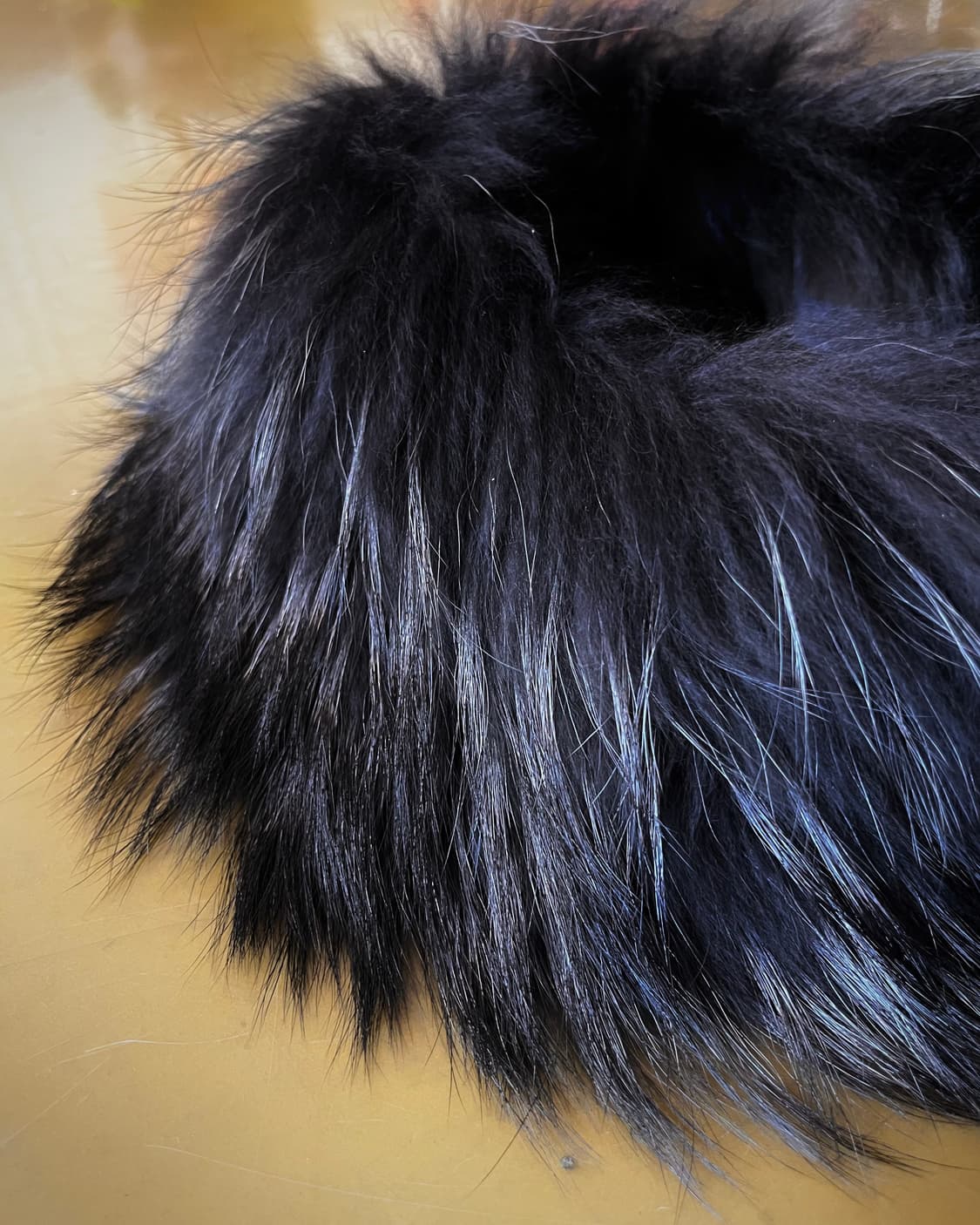 City Giee Real Raccoon Black Fur Muffler 상품이미지7