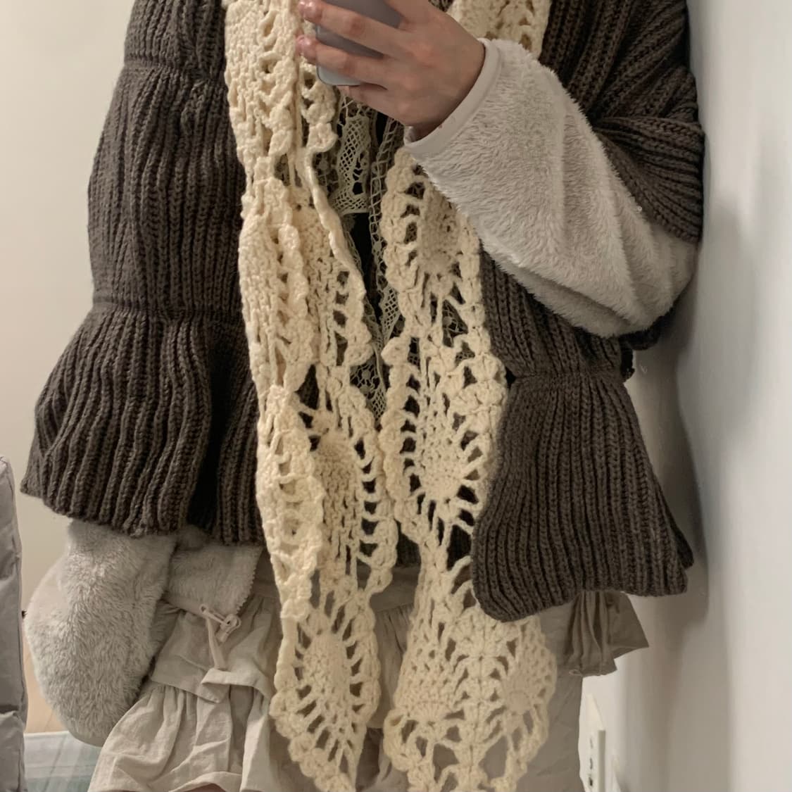 빈티지 카키/브라운 그런지페어리 코디세트 상품이미지3