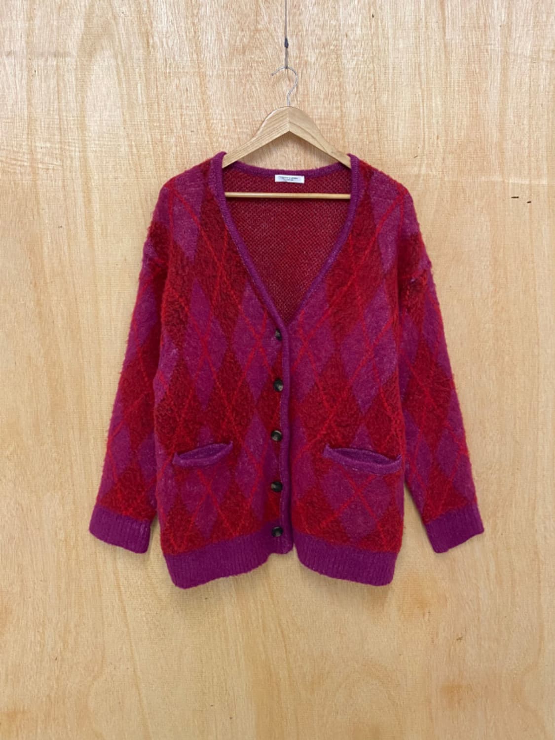 FREAK'S STORE argyle cardigan 헤어리 가디건 상품이미지4