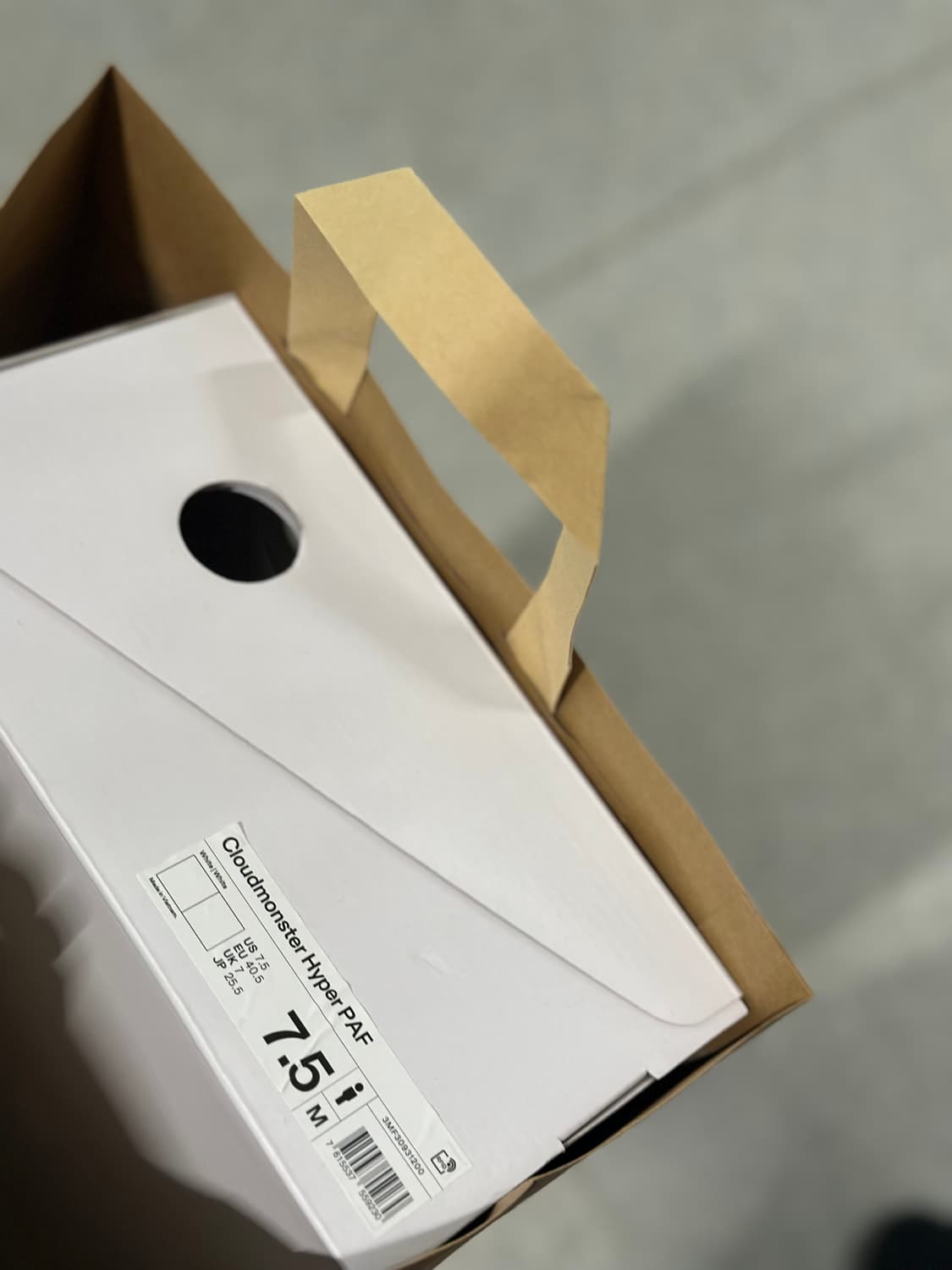 온 러닝 x 포스트 아카이브 팩션 (파프) 클라우드 몬스터 하이퍼 화이트 상품이미지2