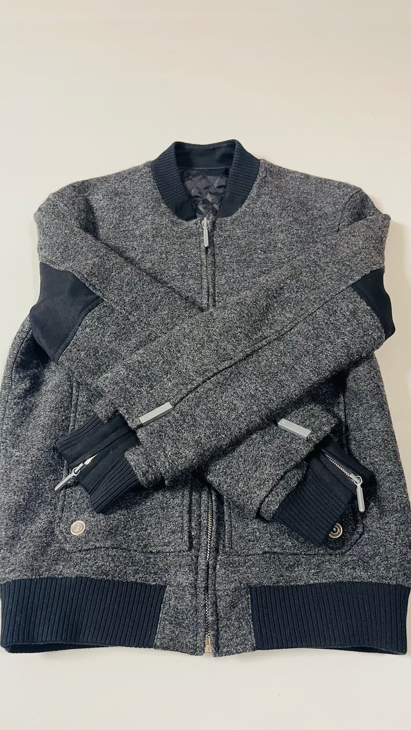 발렌시아가 BALENCIAGA 고품질 멜톤 울 봄버 자켓 48 컨디션 굿 상품이미지7