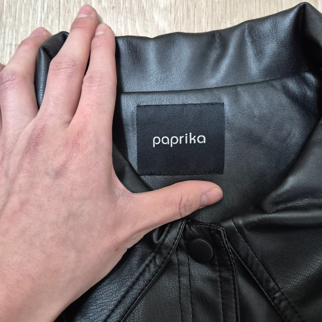 PAPRIKA 파프리카 여성 크롭 레더 가죽자켓 88-96-160 상품이미지4