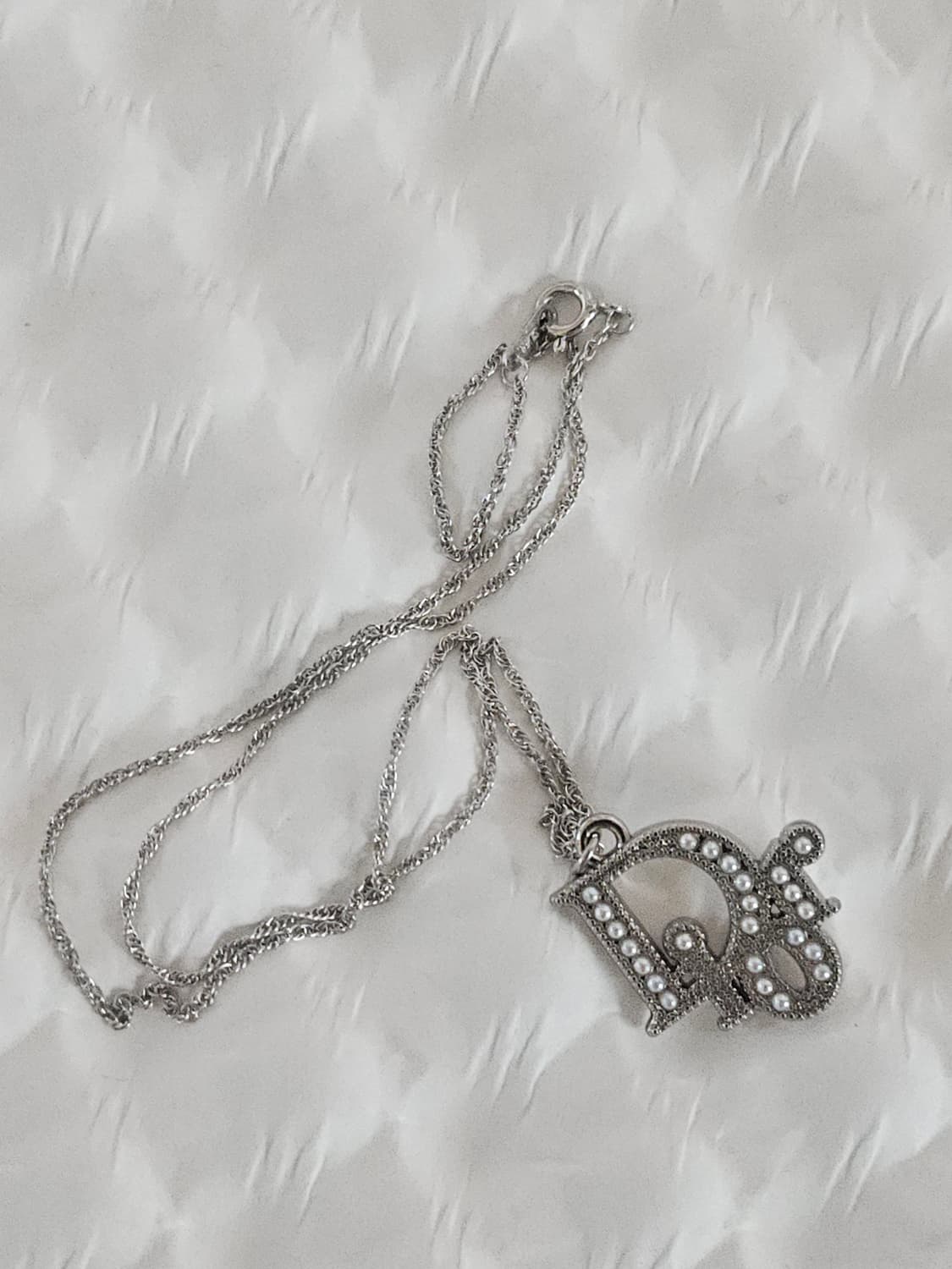 925실버 디올 정품 빈티지 업사이클링 목걸이 상품이미지1