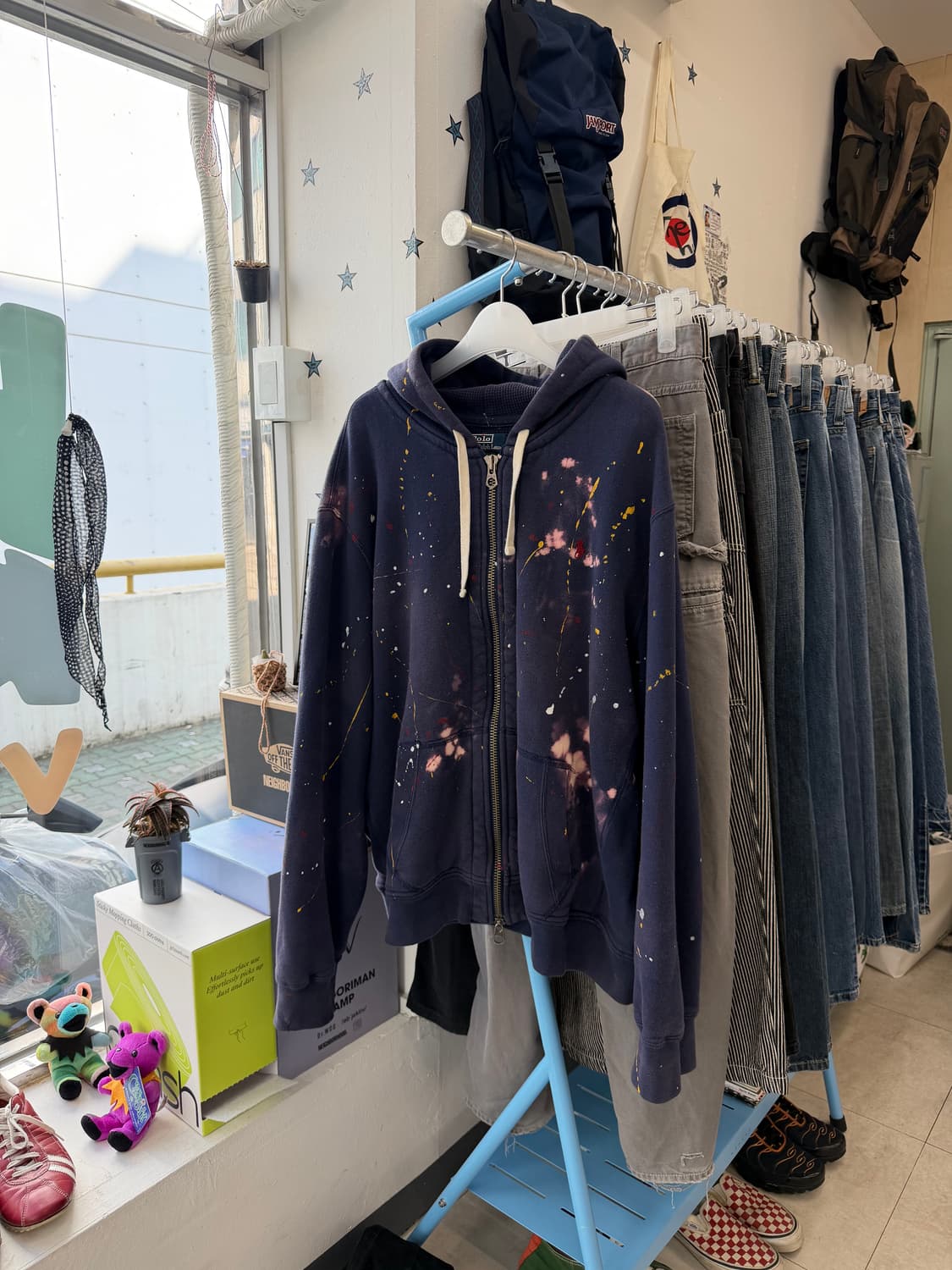 Polo painting thermal hood zip-up 상품이미지3