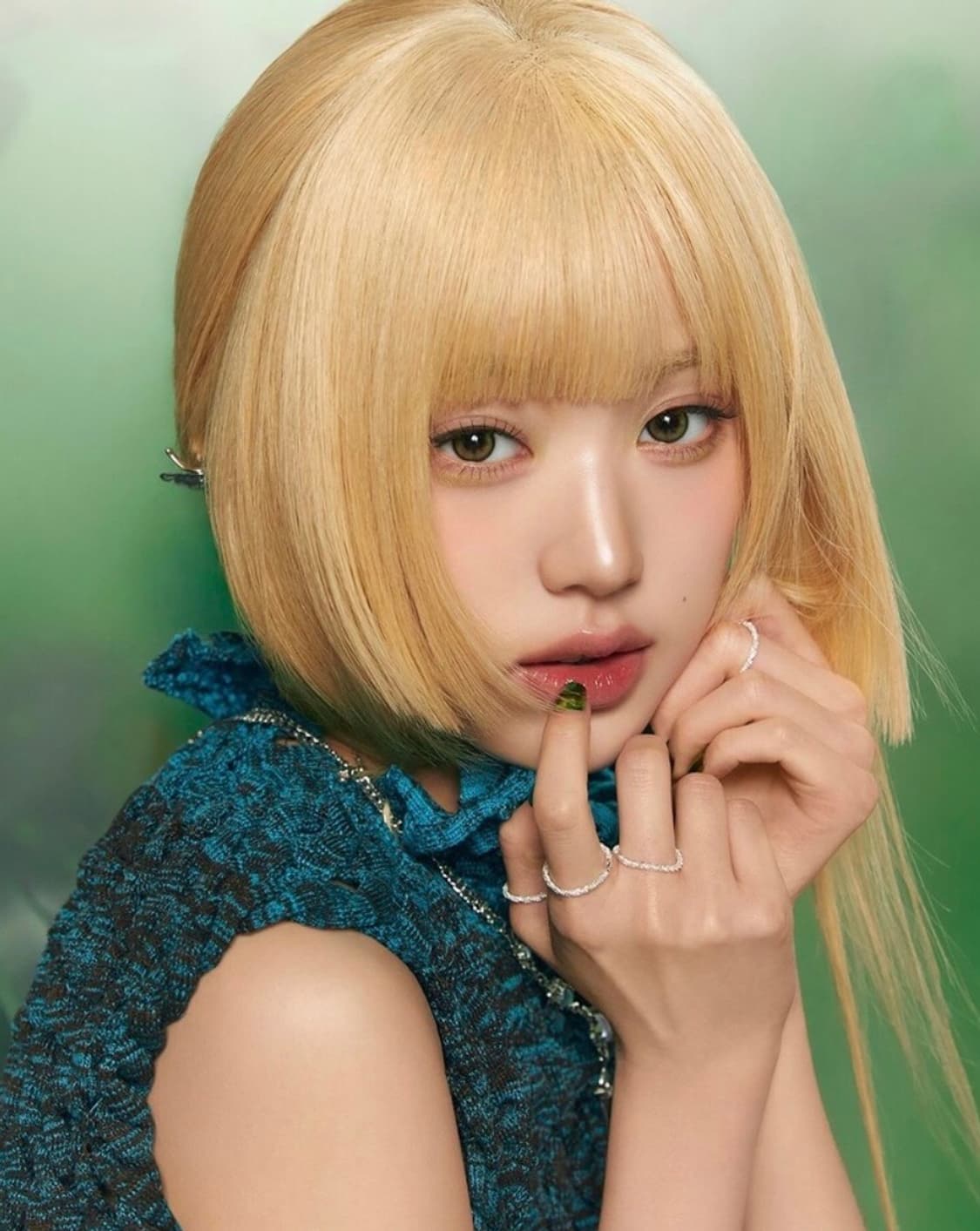 <장원영 착용💚>실버925 실버링 은반지 심플링 레이어드링 1+1 상품이미지1